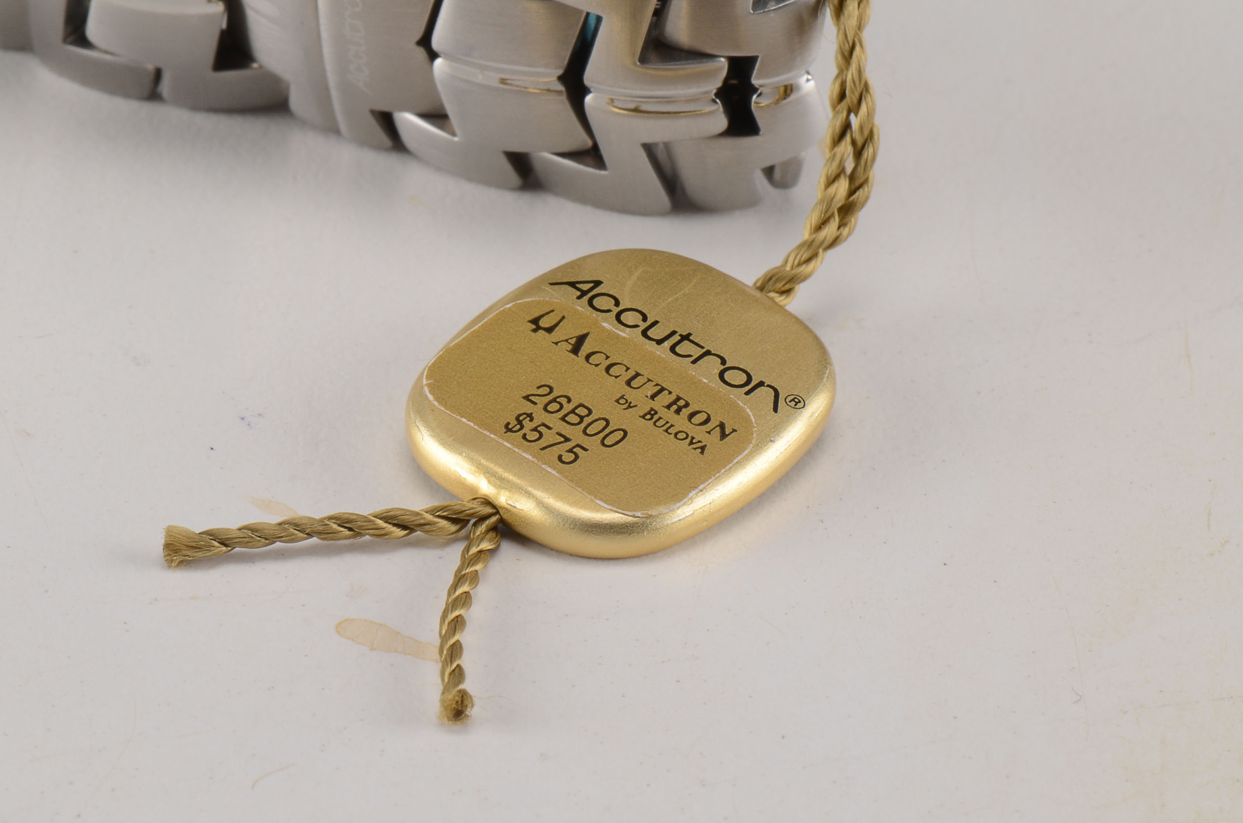 Men's Accutron Swiss Made Stainless Steel Watch with Accutron Bulova Case