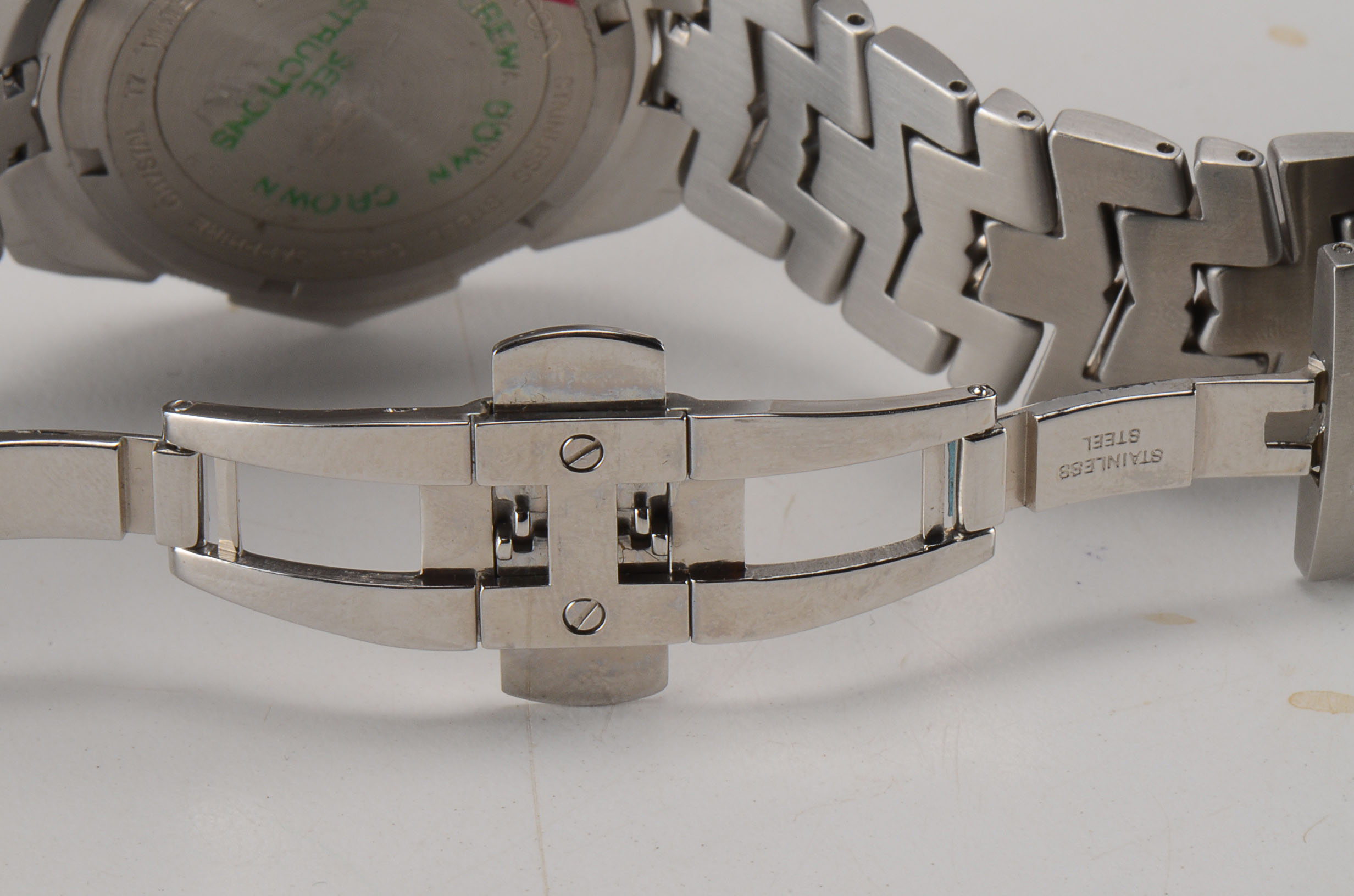 Men's Accutron Swiss Made Stainless Steel Watch with Accutron Bulova Case