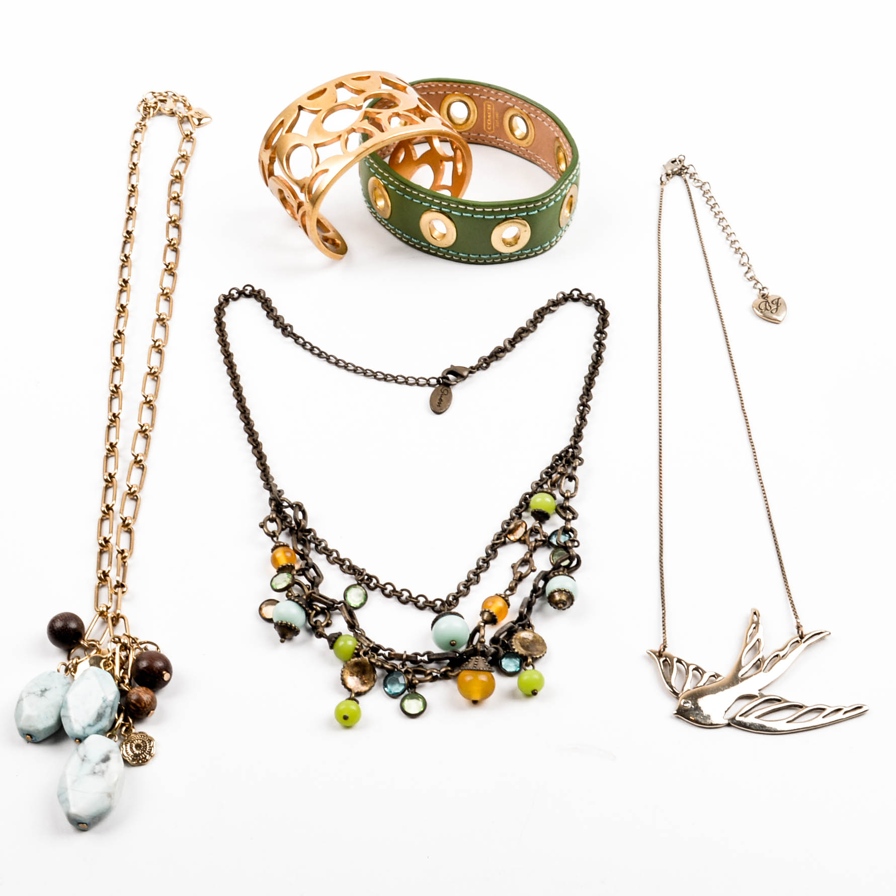 Designer Costume Jewelry Collection including Coach