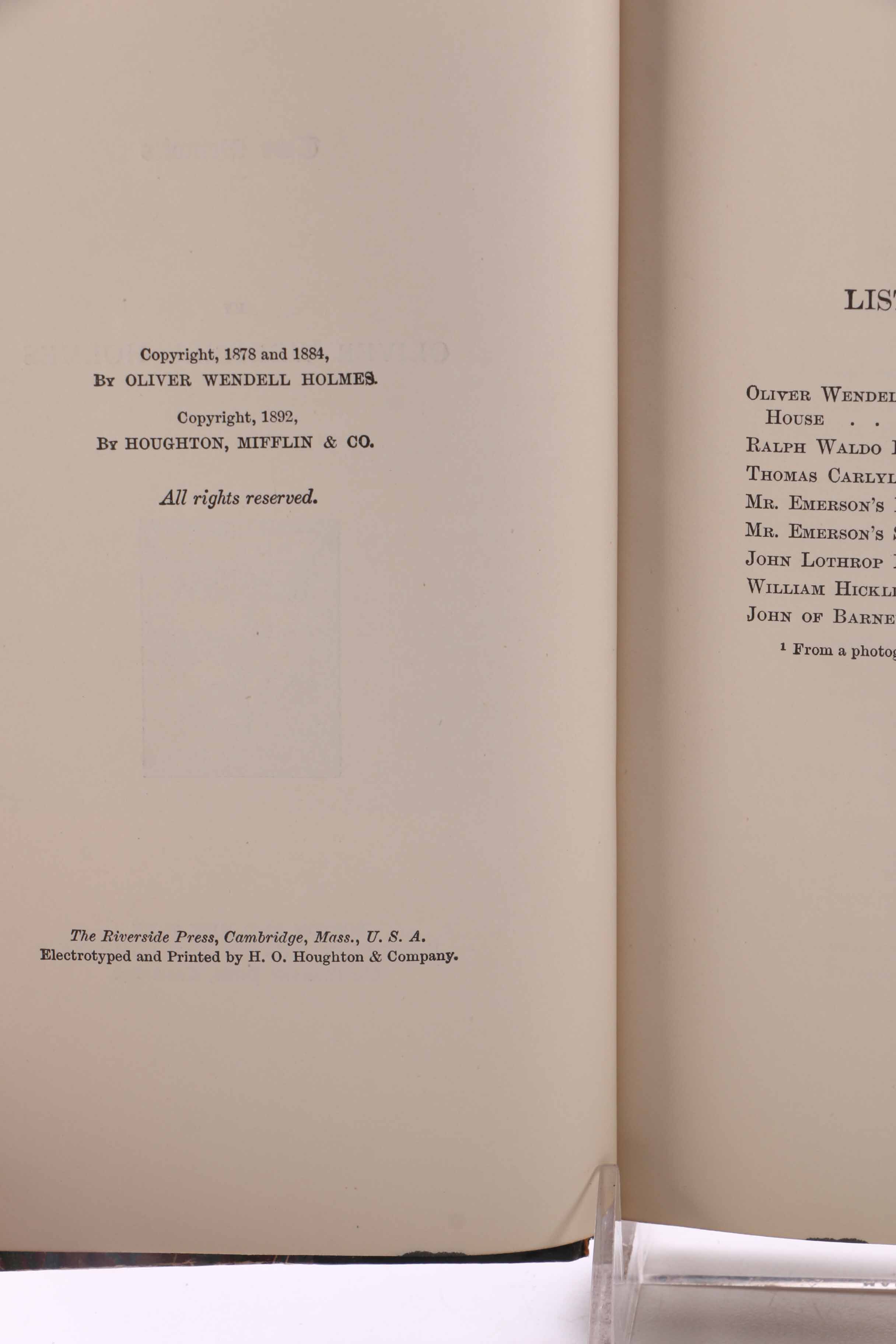 Fifteen-Volume Collection of the Work of Oliver Wendell Holmes