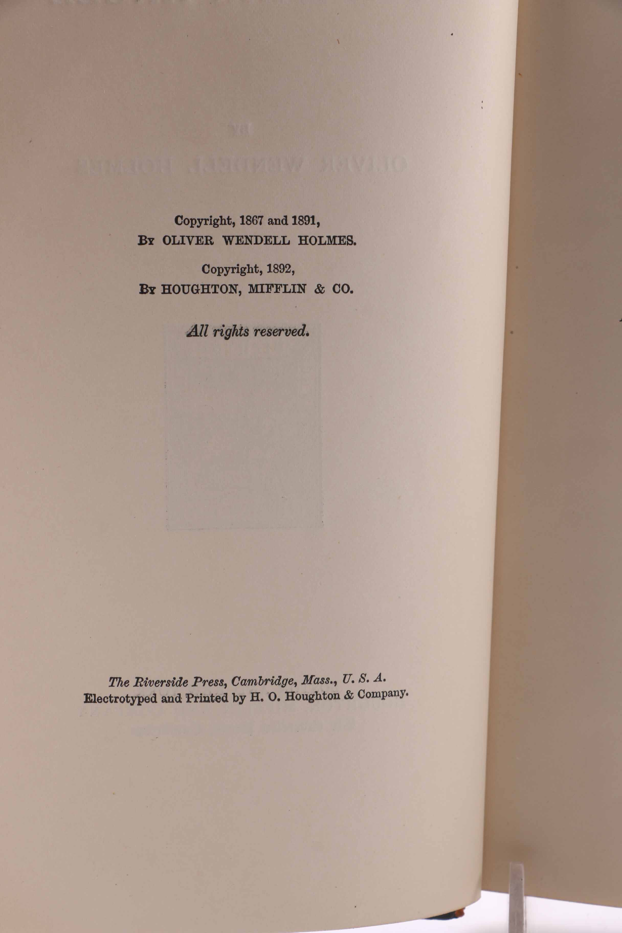 Fifteen-Volume Collection of the Work of Oliver Wendell Holmes