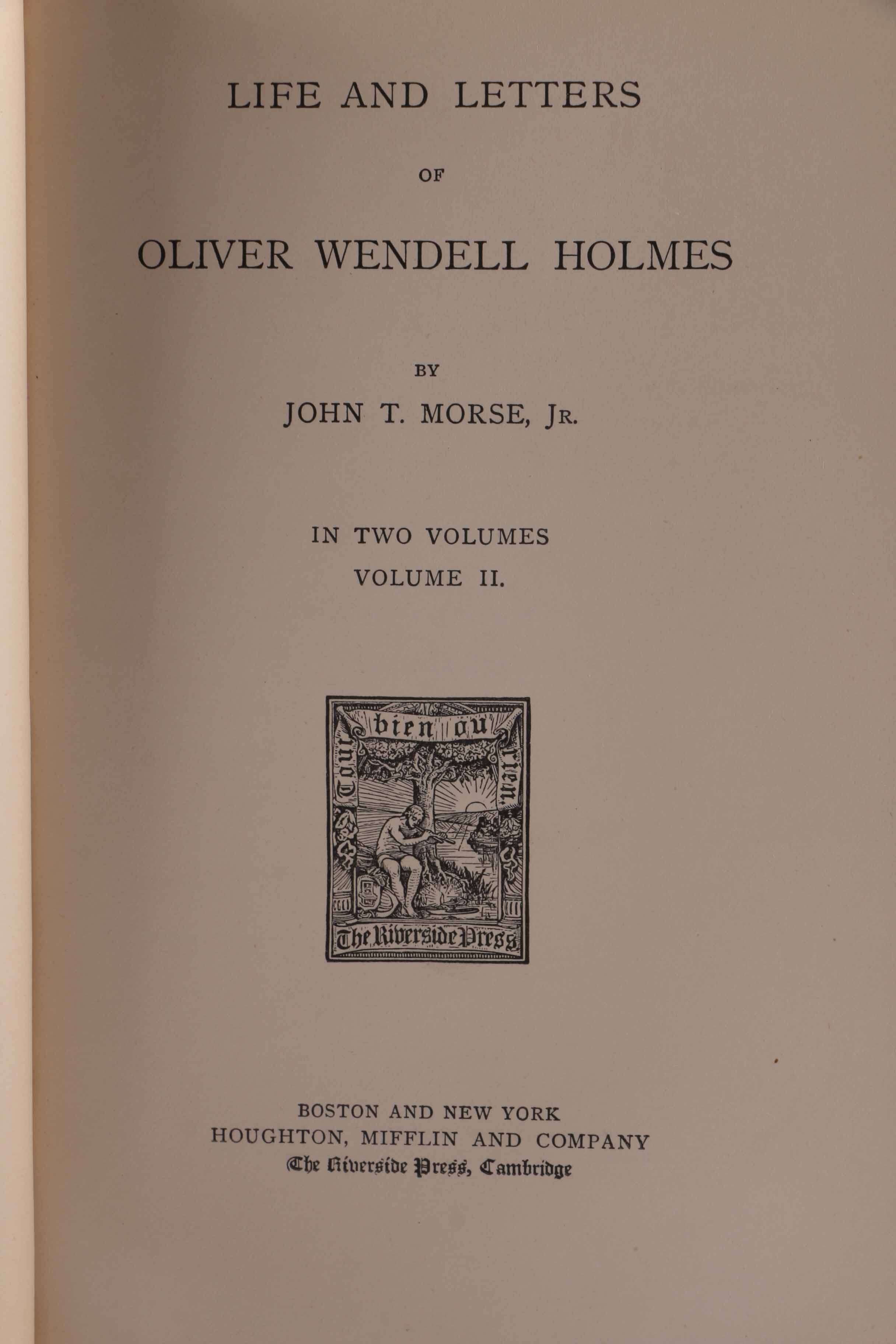 Fifteen-Volume Collection of the Work of Oliver Wendell Holmes