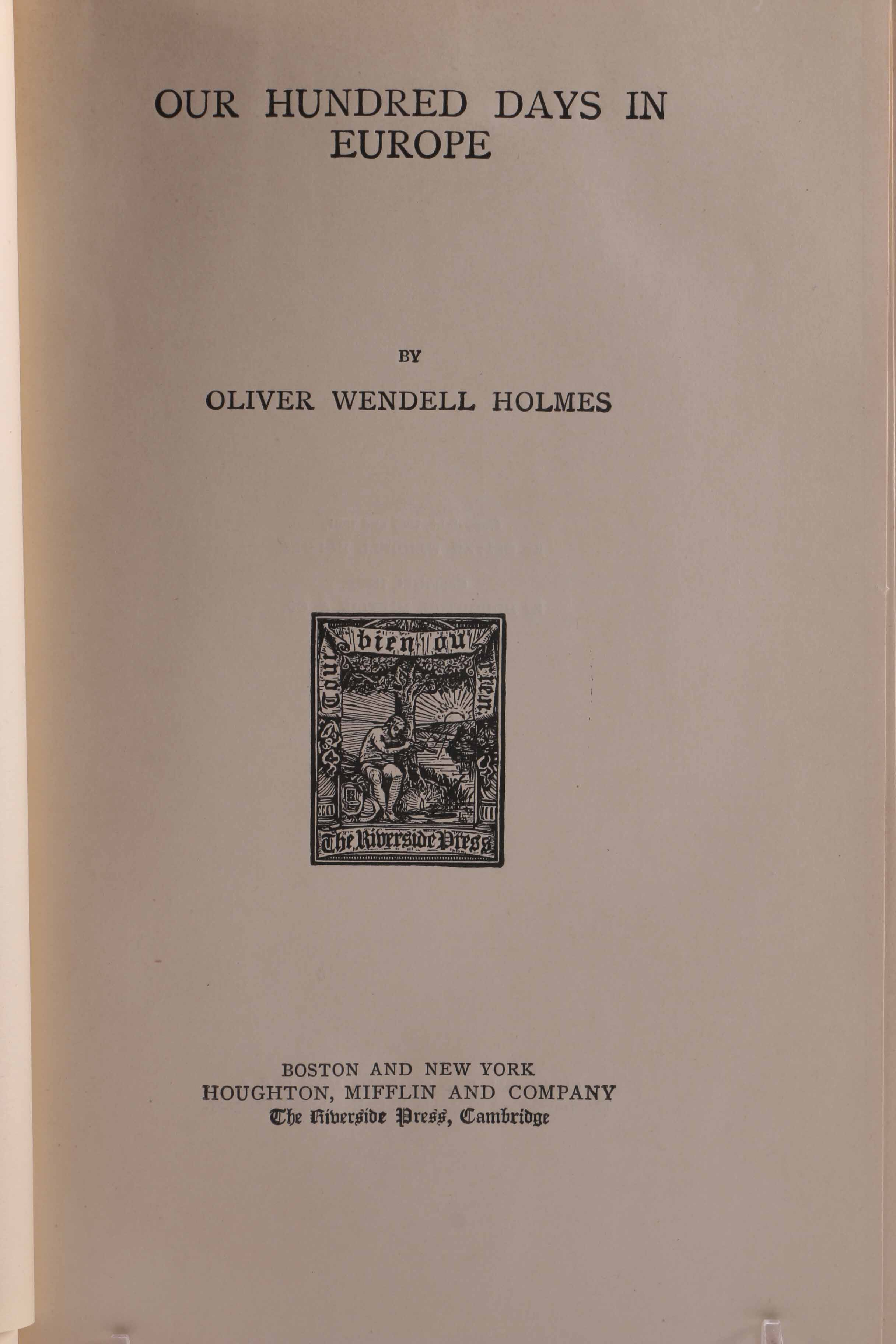 Fifteen-Volume Collection of the Work of Oliver Wendell Holmes