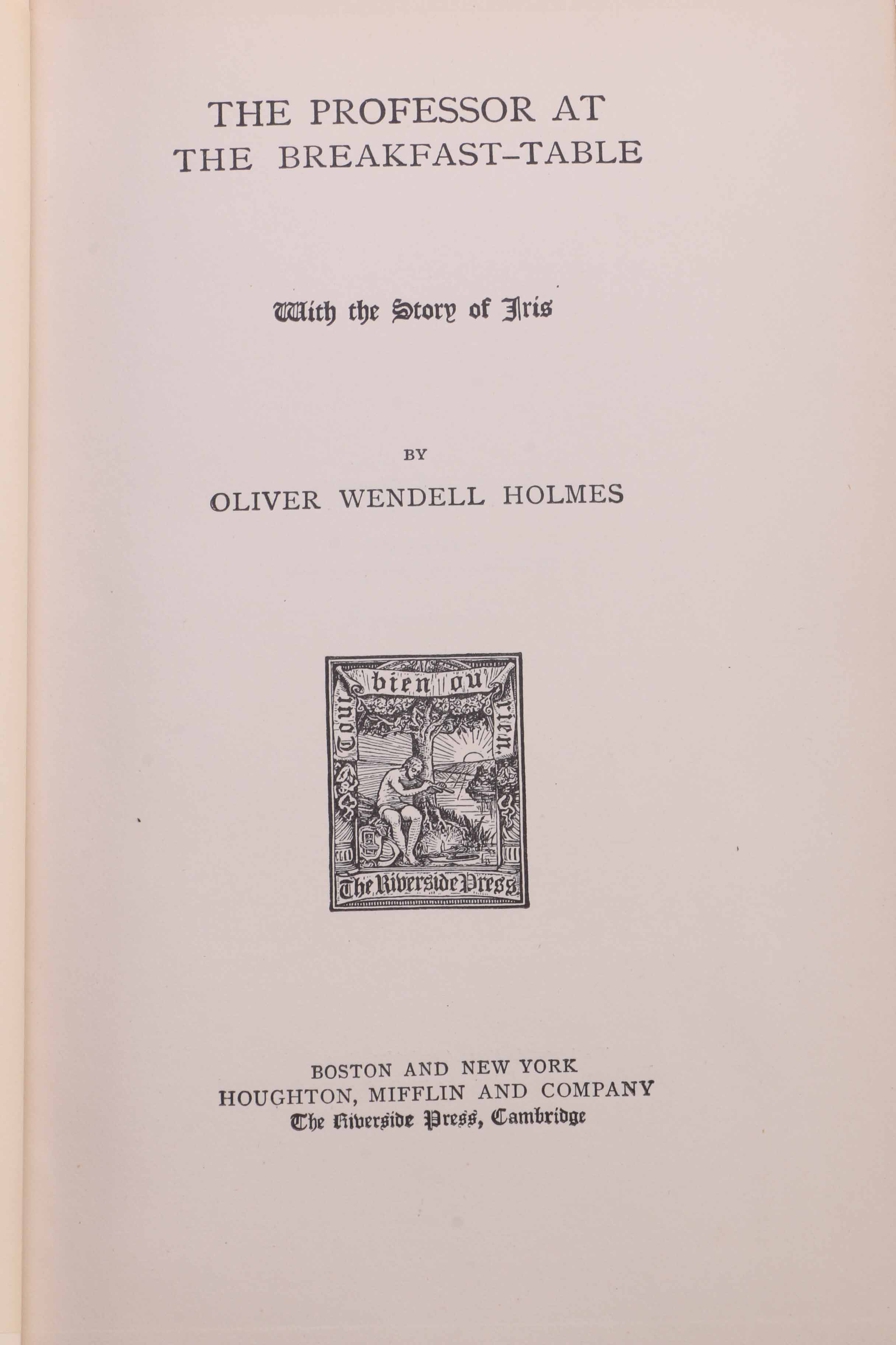 Fifteen-Volume Collection of the Work of Oliver Wendell Holmes