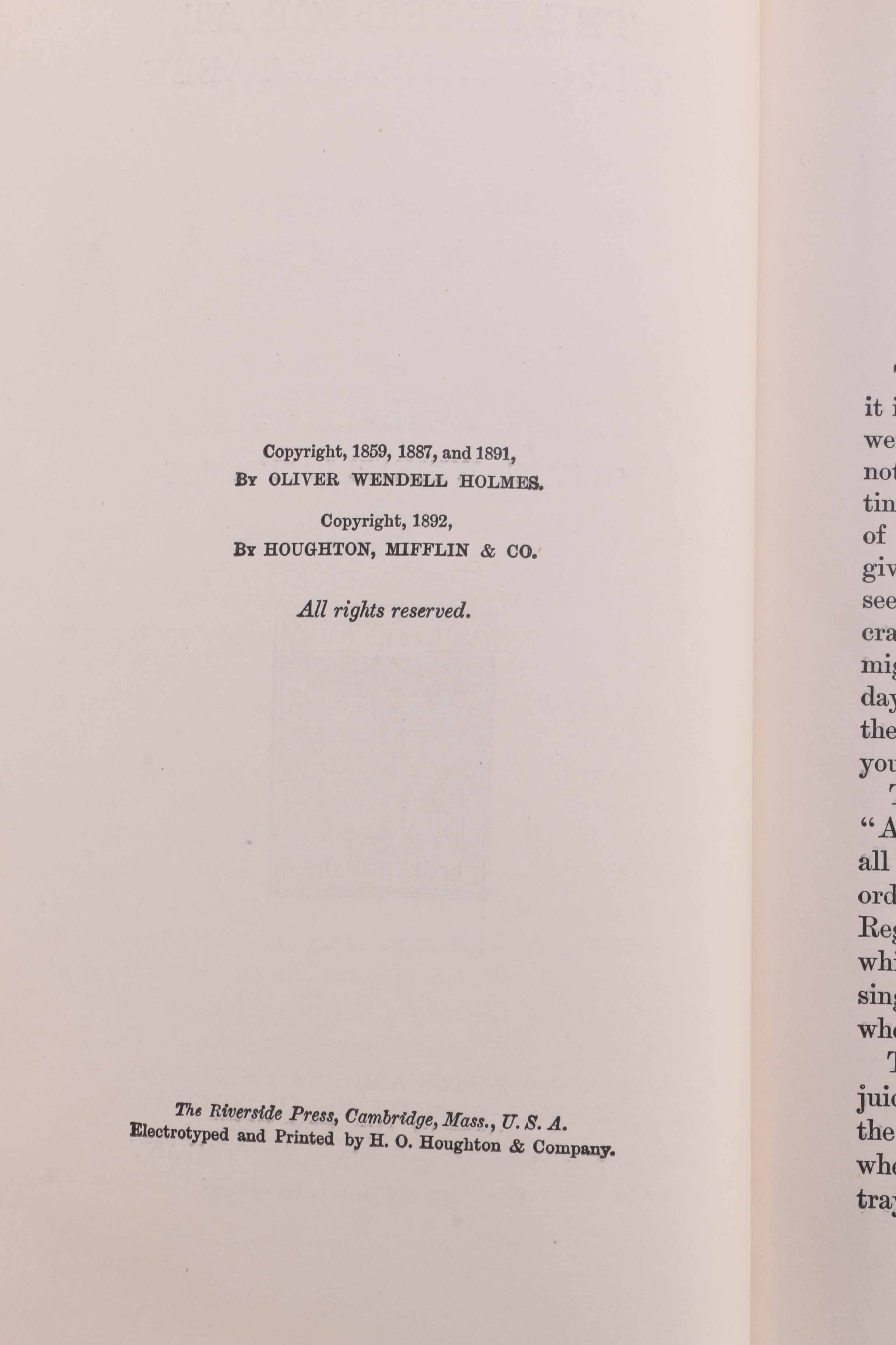 Fifteen-Volume Collection of the Work of Oliver Wendell Holmes