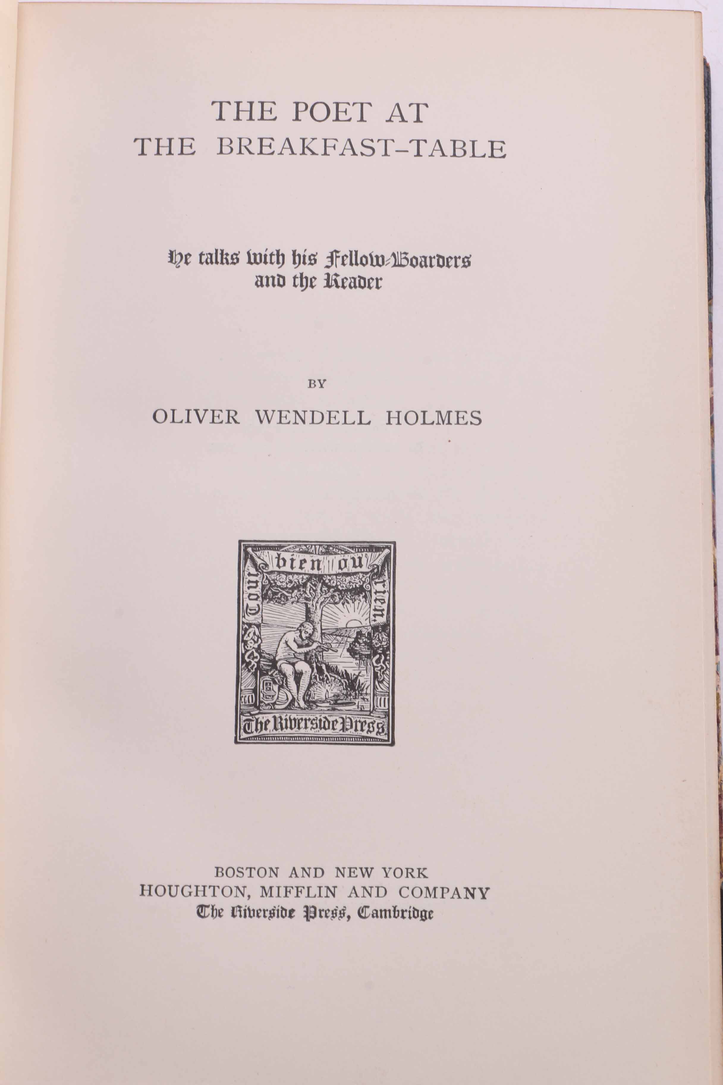 Fifteen-Volume Collection of the Work of Oliver Wendell Holmes