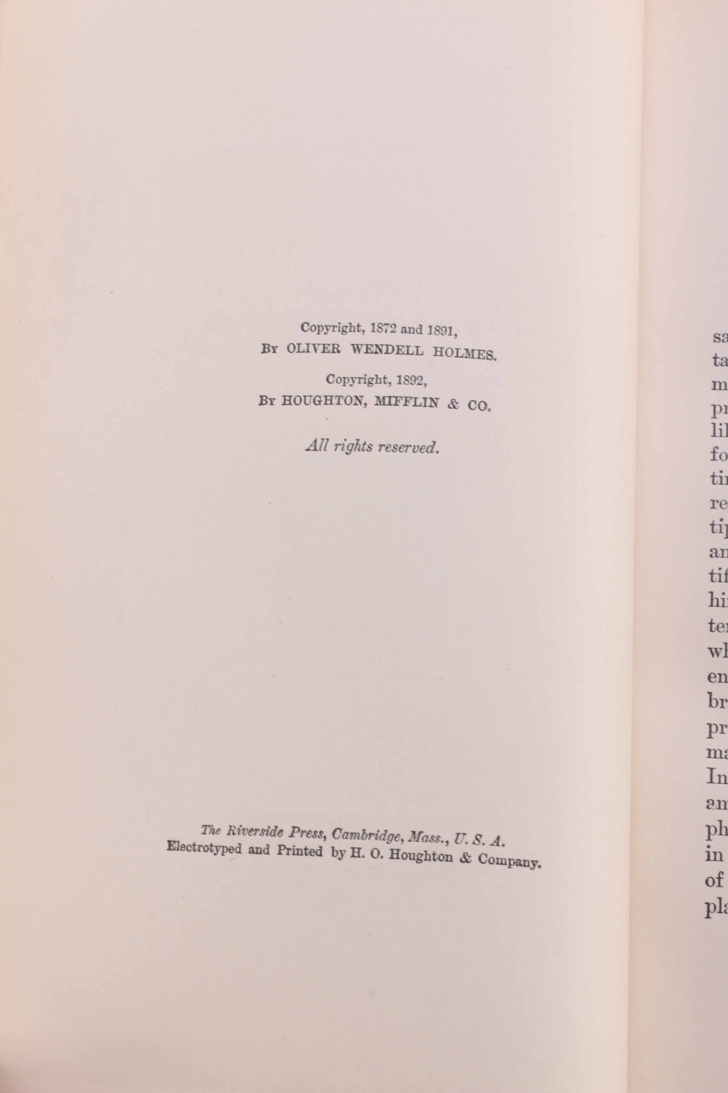 Fifteen-Volume Collection of the Work of Oliver Wendell Holmes