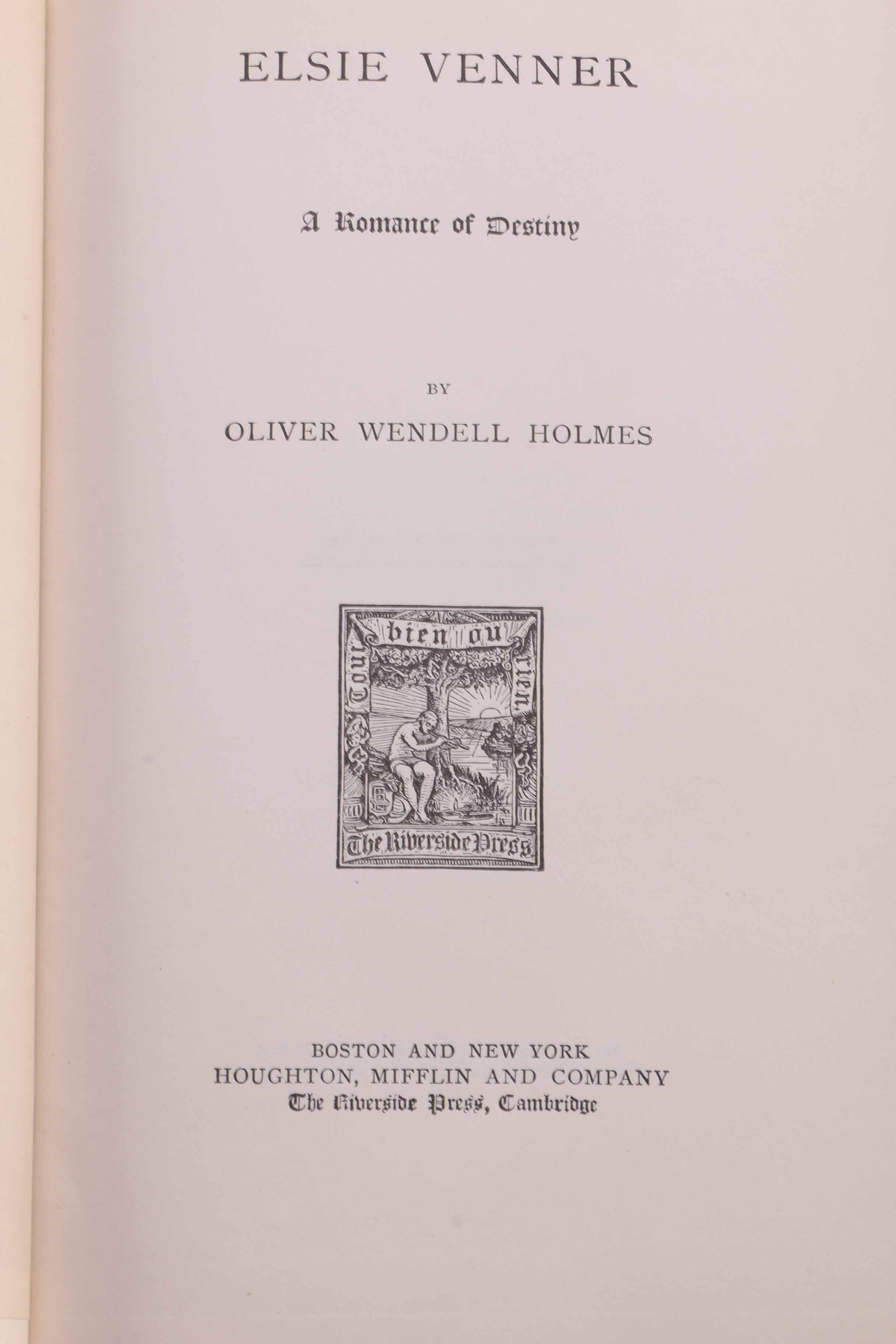 Fifteen-Volume Collection of the Work of Oliver Wendell Holmes