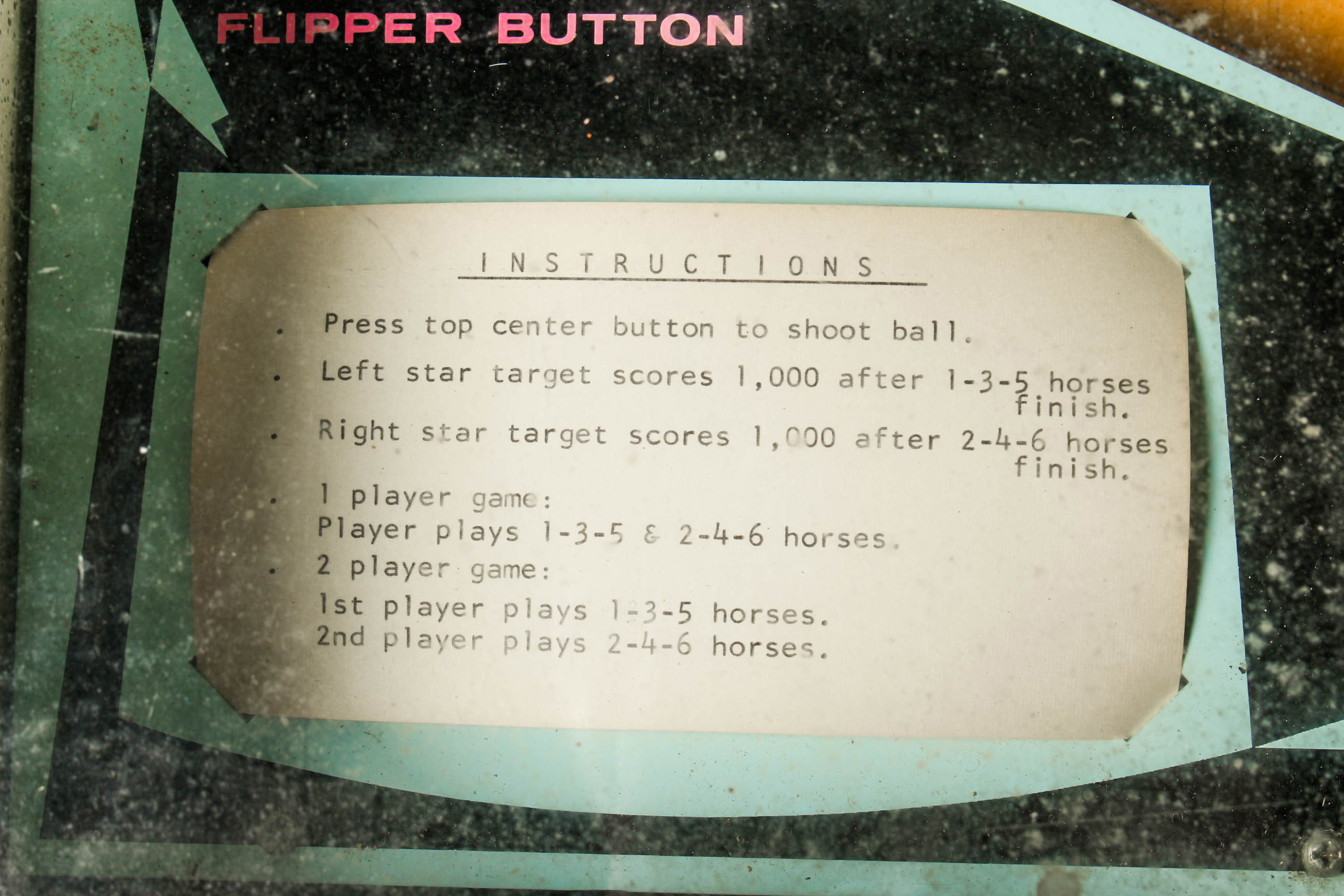 Derby Day Pinball Machine