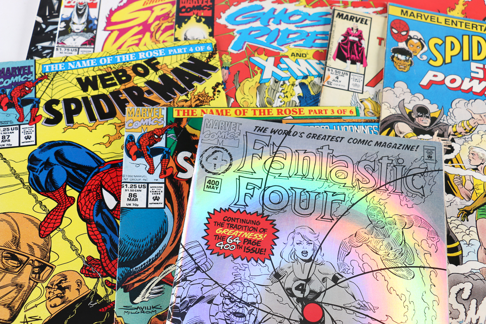 Assorted Modern Age Comics Featuring 1st issue from 1990 "Spider-Man" Series