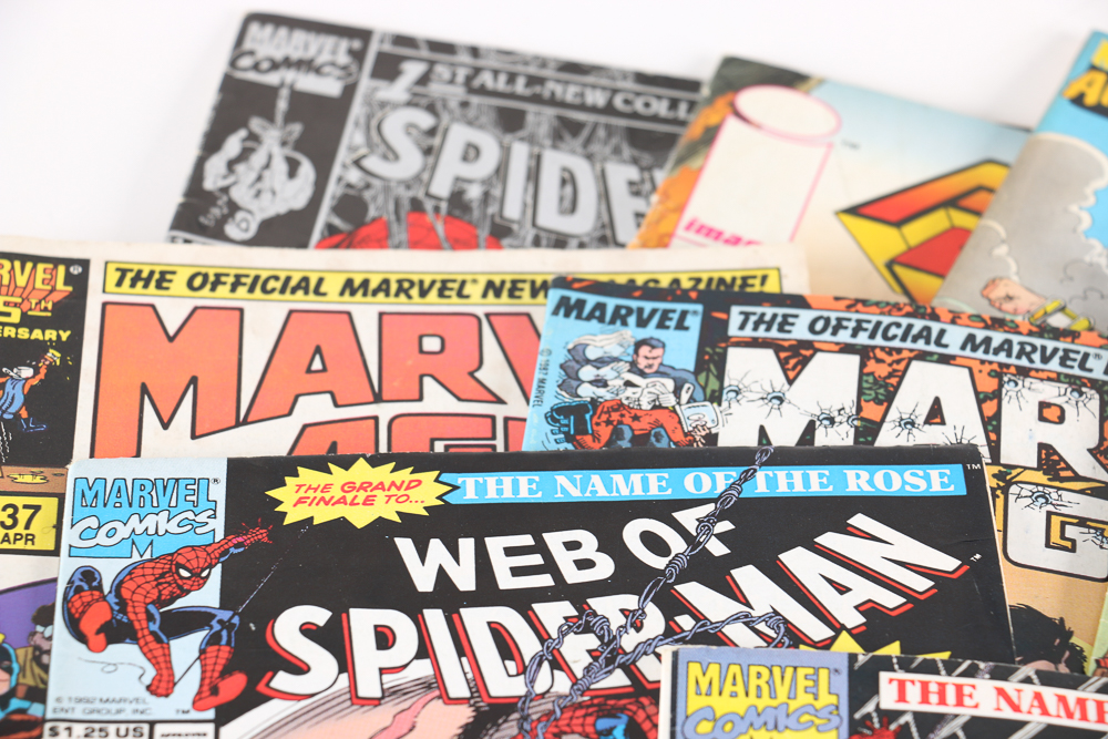 Assorted Modern Age Comics Featuring 1st issue from 1990 "Spider-Man" Series