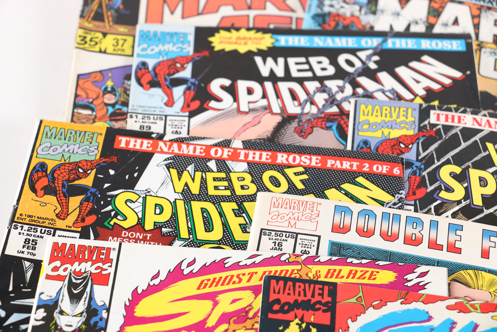 Assorted Modern Age Comics Featuring 1st issue from 1990 "Spider-Man" Series