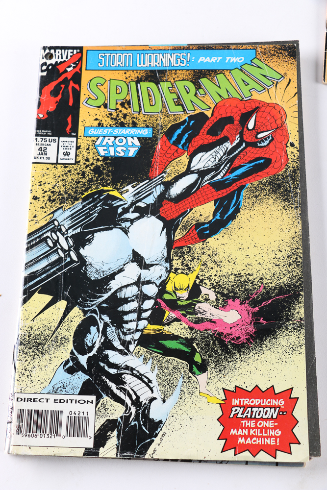 Assorted Modern Age Comics Featuring 1st issue from 1990 "Spider-Man" Series