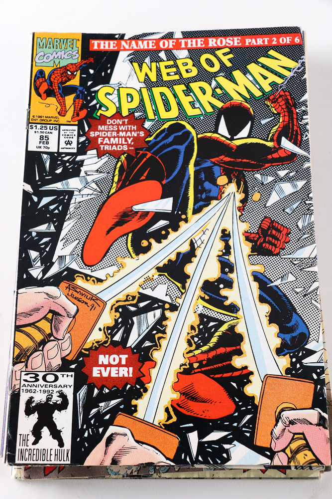 Assorted Modern Age Comics Featuring 1st issue from 1990 "Spider-Man" Series
