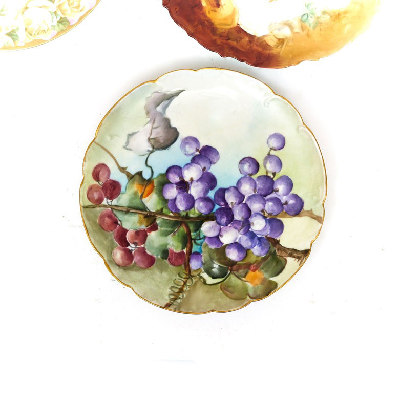 Collection of Four Vintage Porcelian Plates