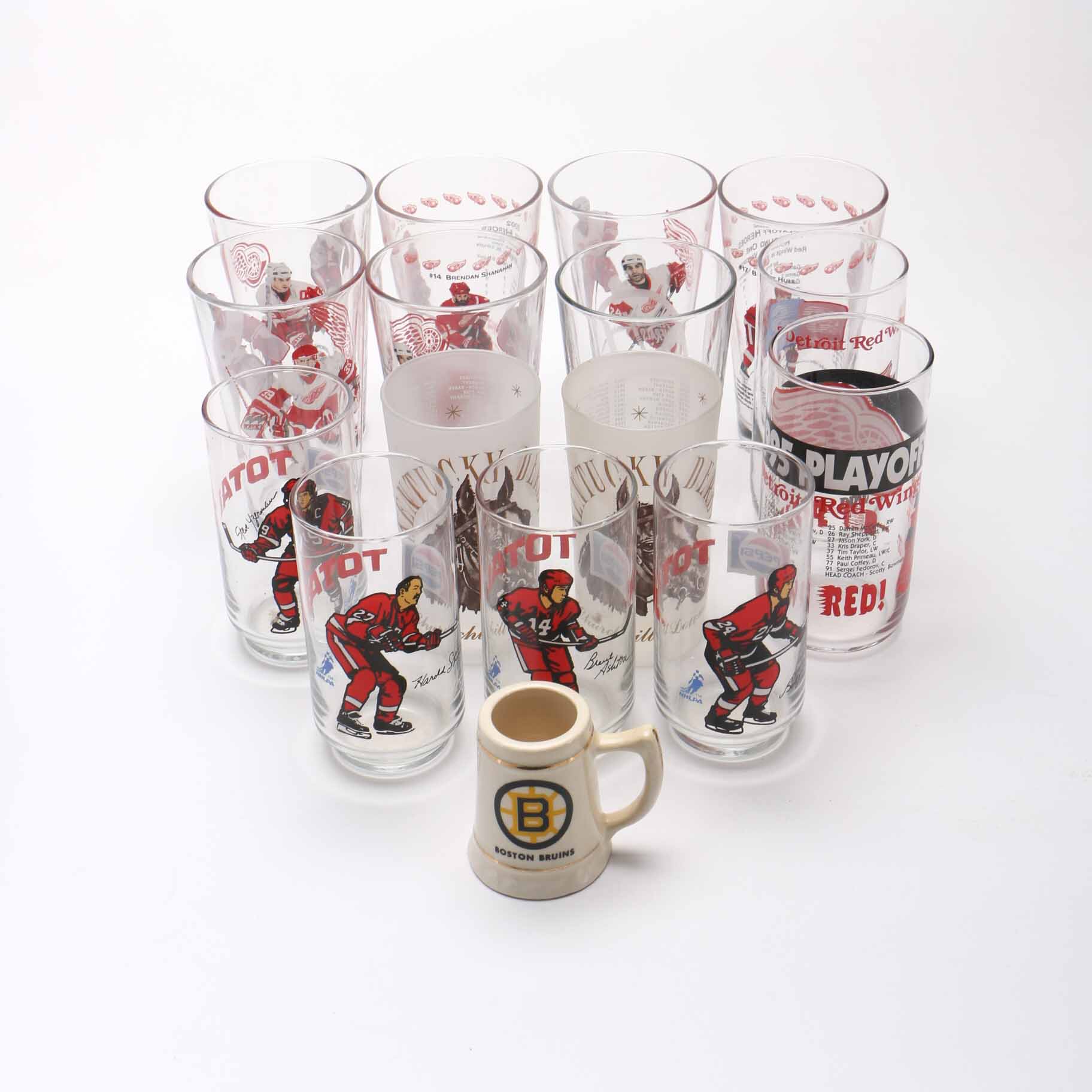 Assortment of Sports Drinking Glasses