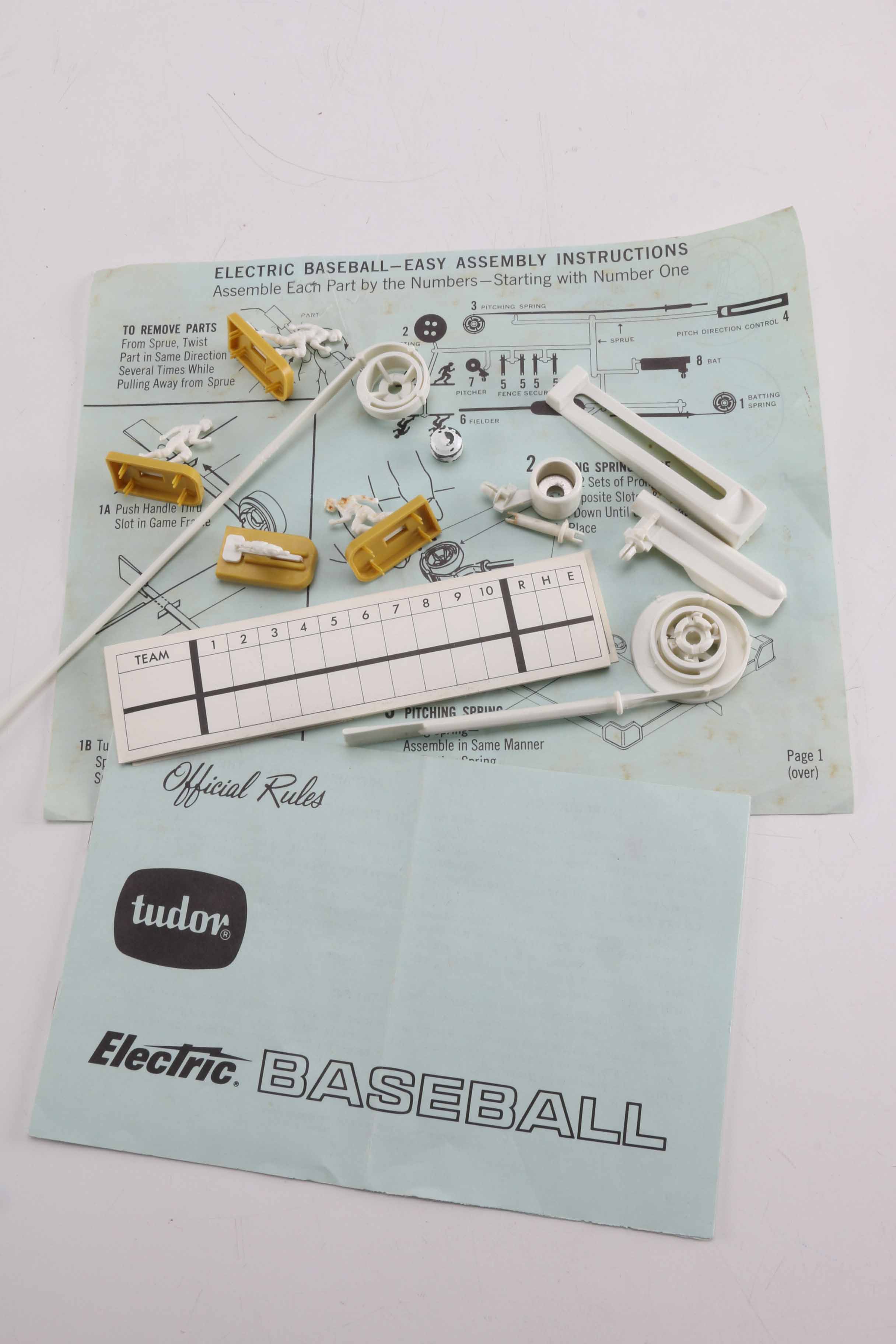 Vintage Tudor Electric Baseball Game