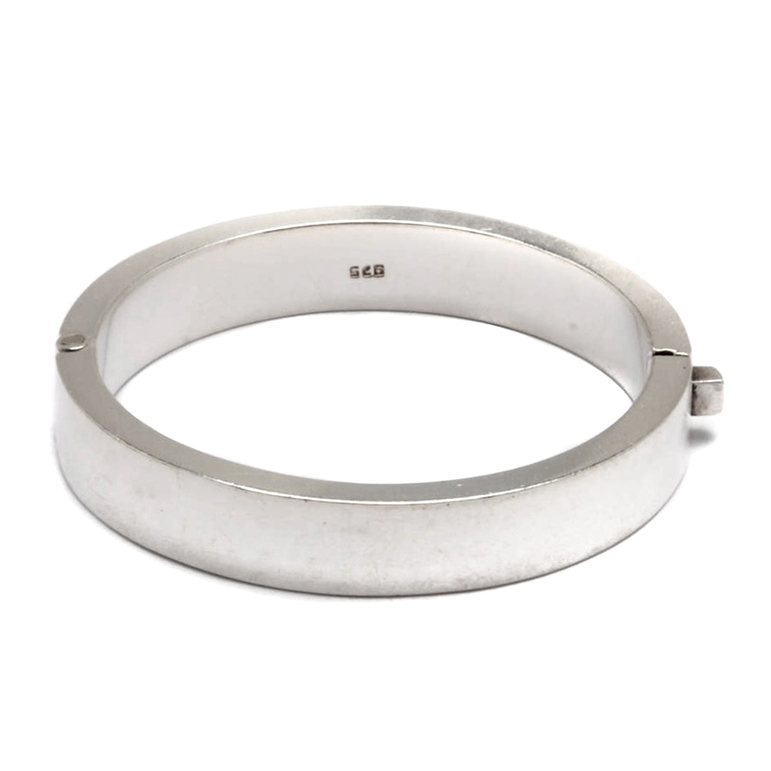 Sterling Silver Hinged Bangle Bracelet