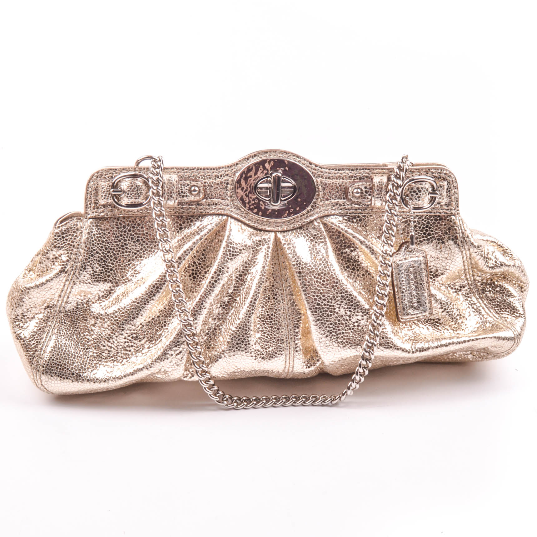 Metallic Coach Evening Bag