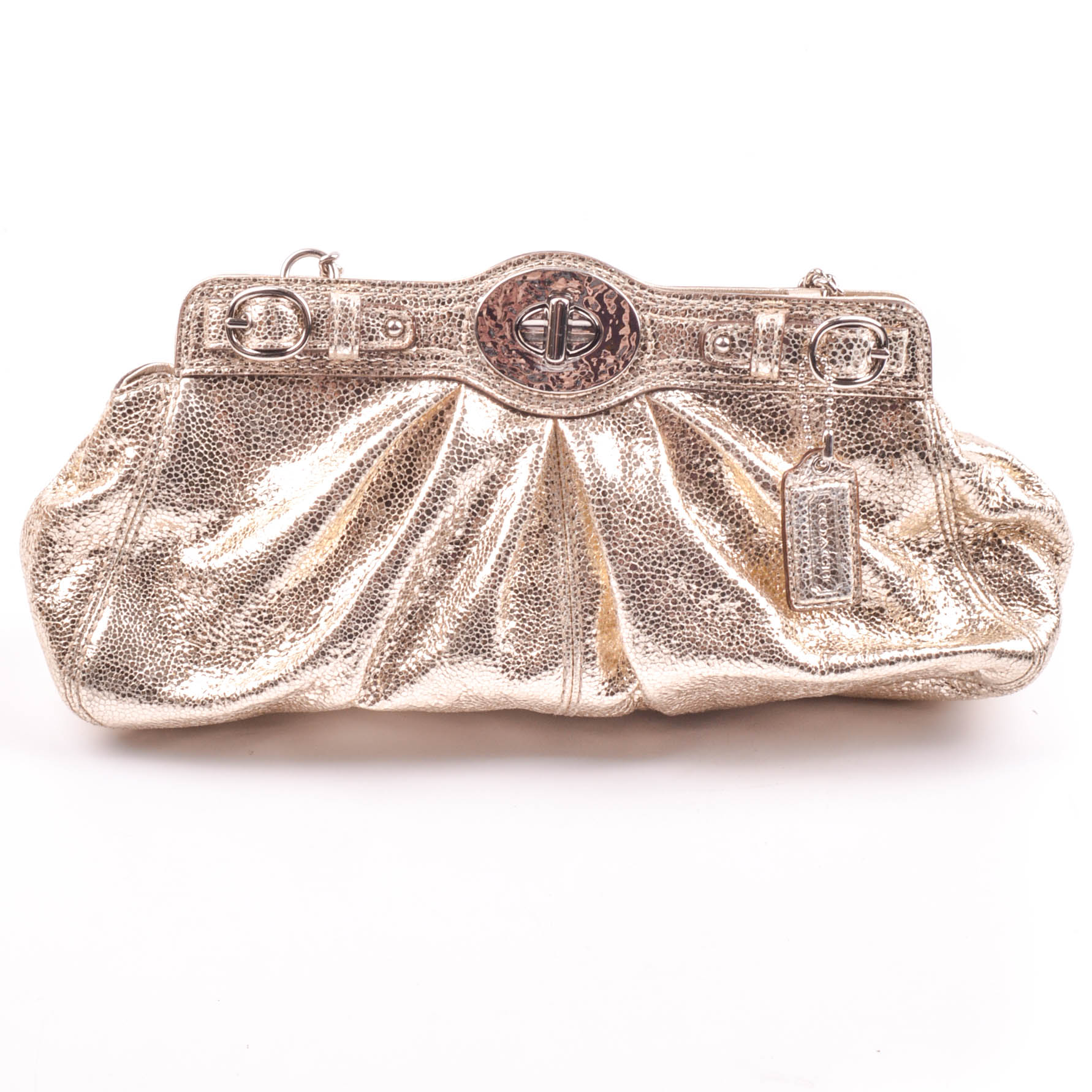 Metallic Coach Evening Bag