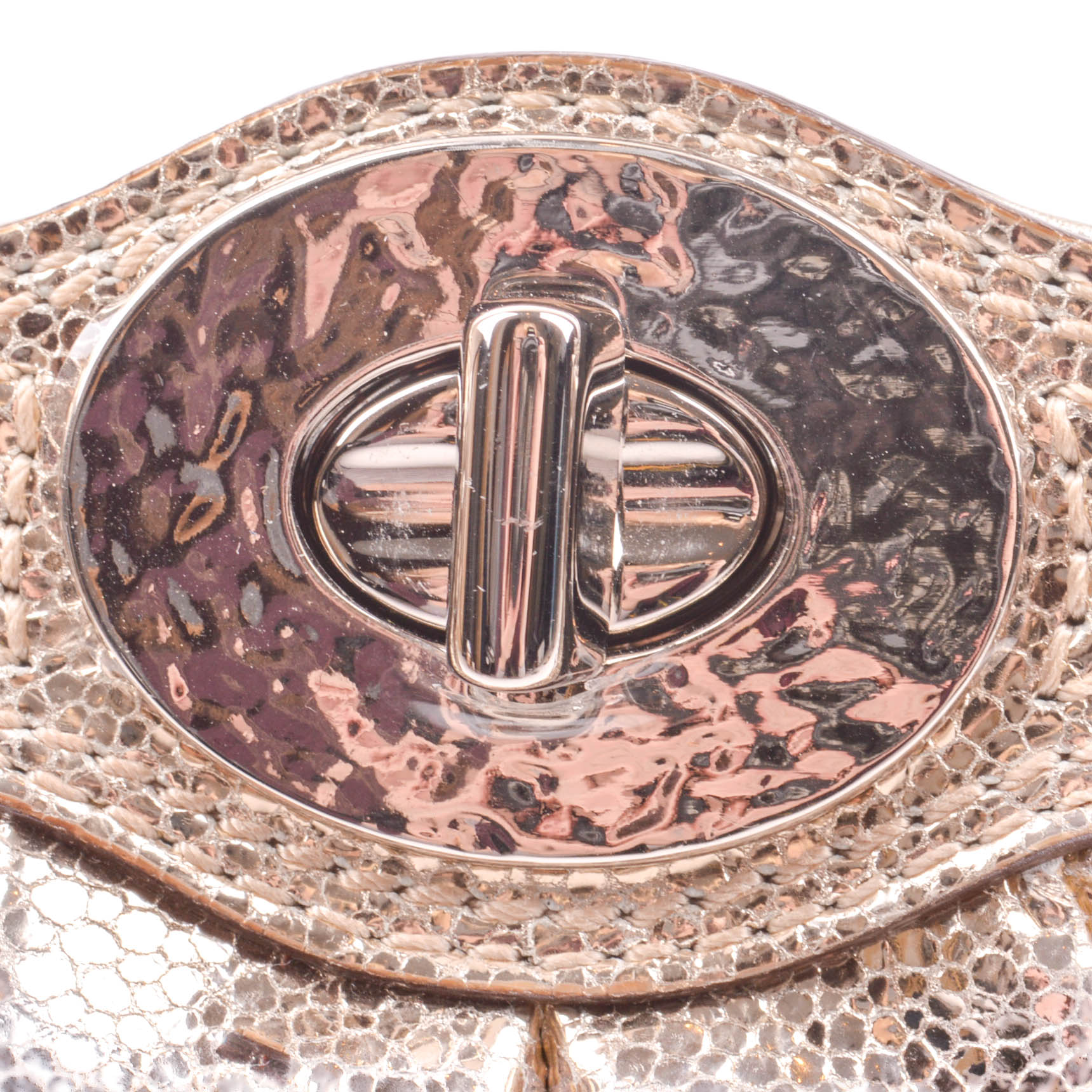 Metallic Coach Evening Bag