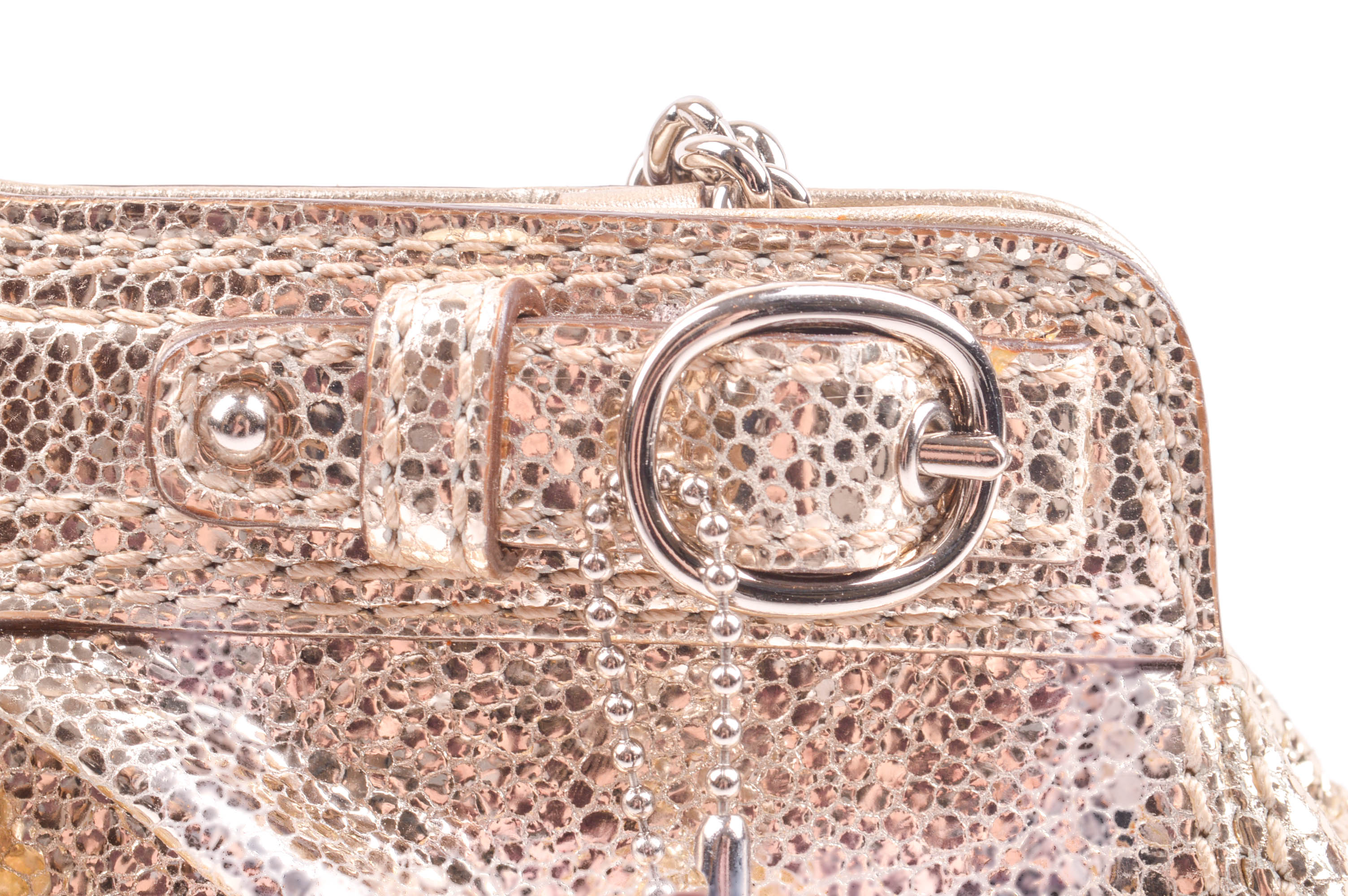 Metallic Coach Evening Bag