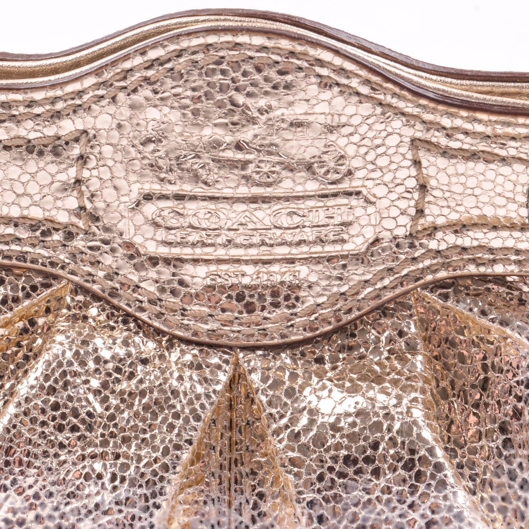 Metallic Coach Evening Bag