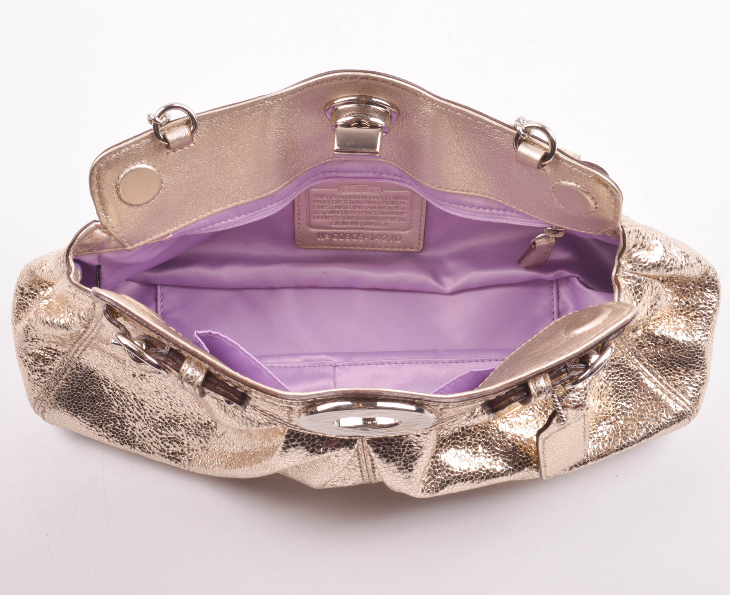 Metallic Coach Evening Bag