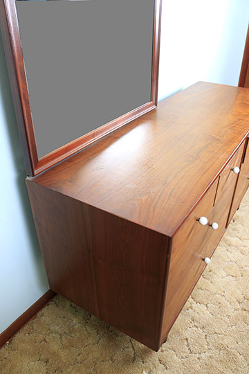 Mid Century Modern Dresser and Mirror by Drexel