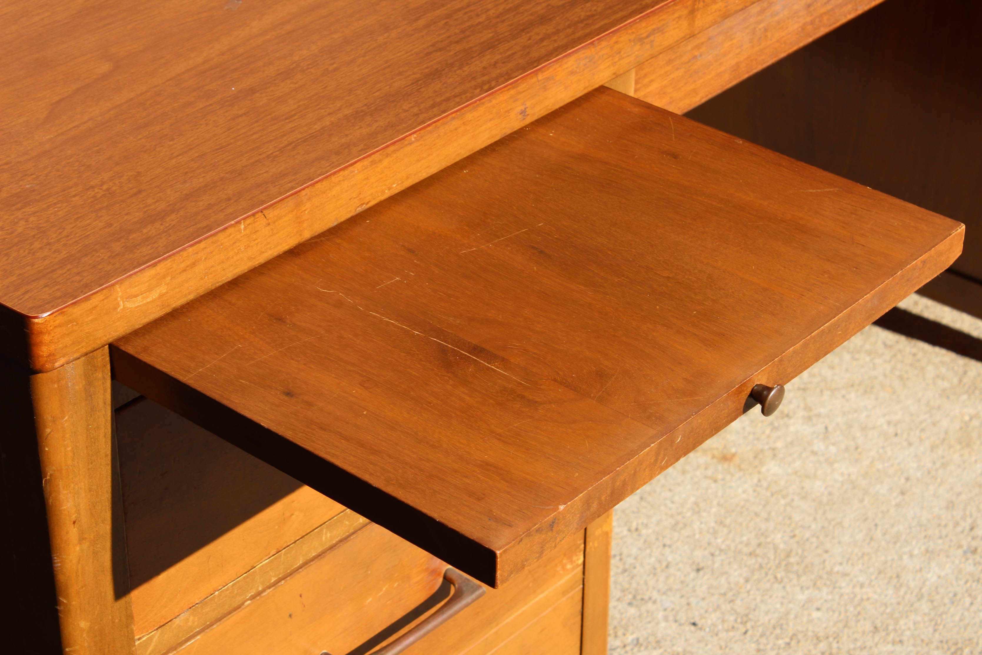 Leopold Mid Century Modern Oak Desk