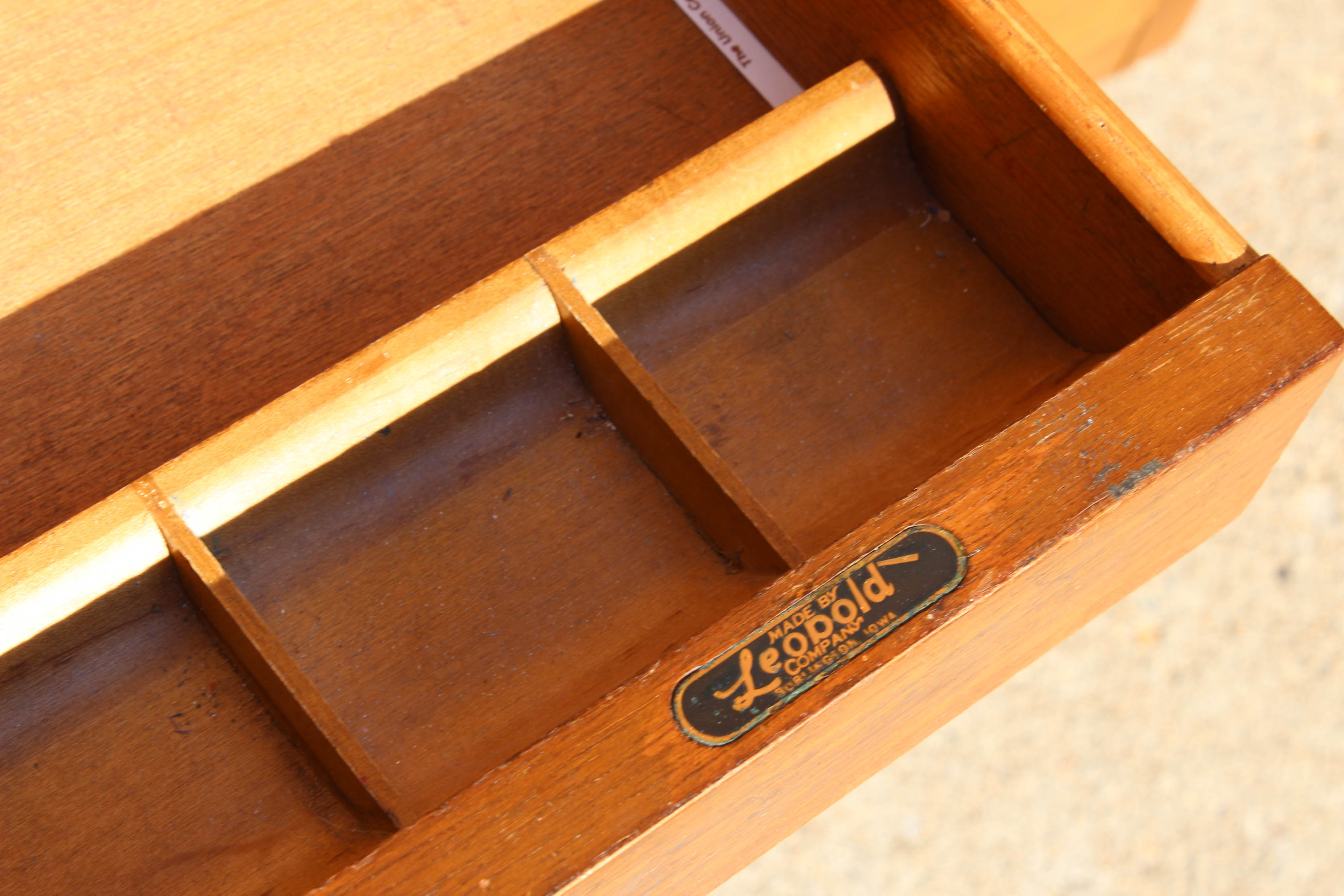 Leopold Mid Century Modern Oak Desk