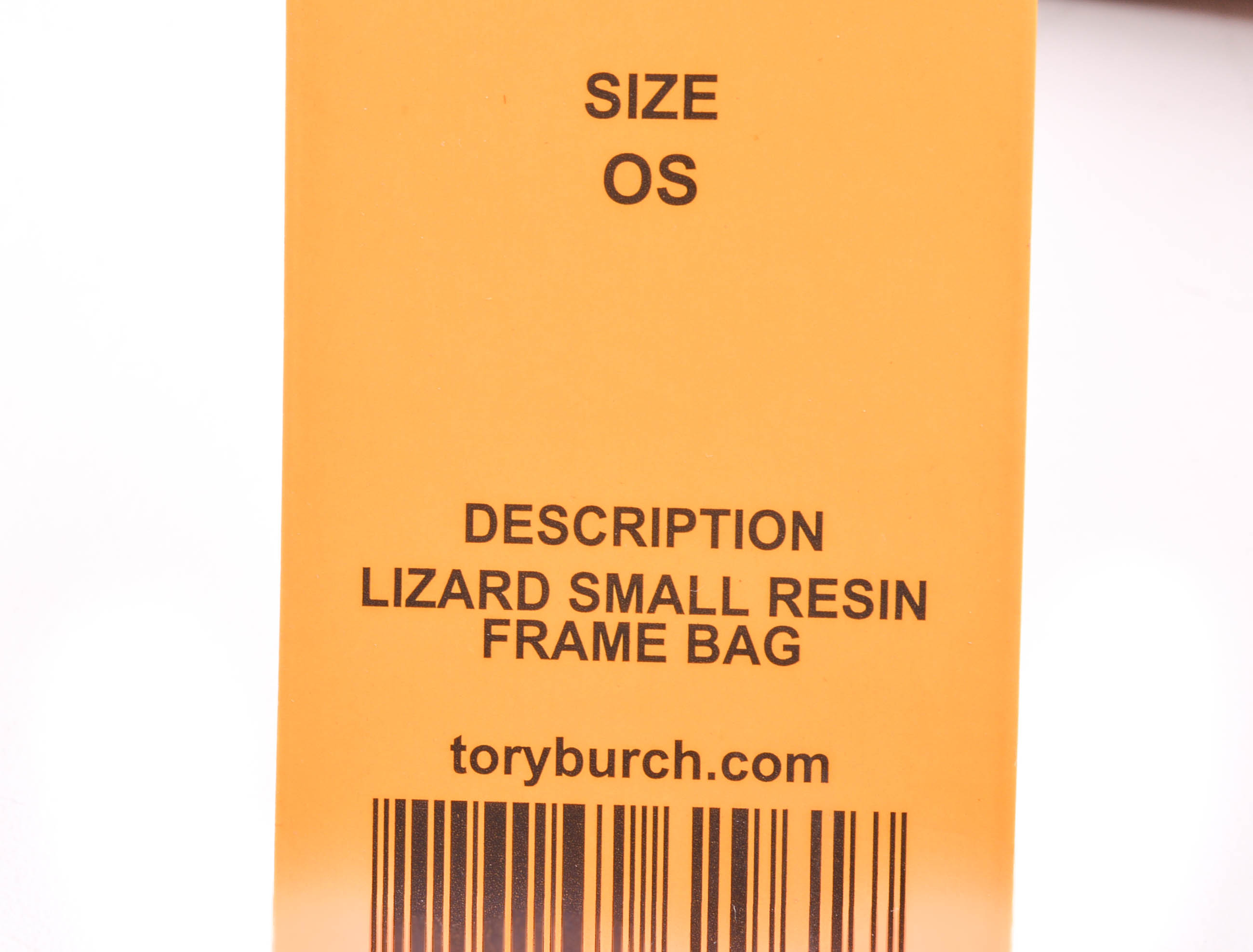 New Tory Burch Lizard-Embossed Resin Frame Bag