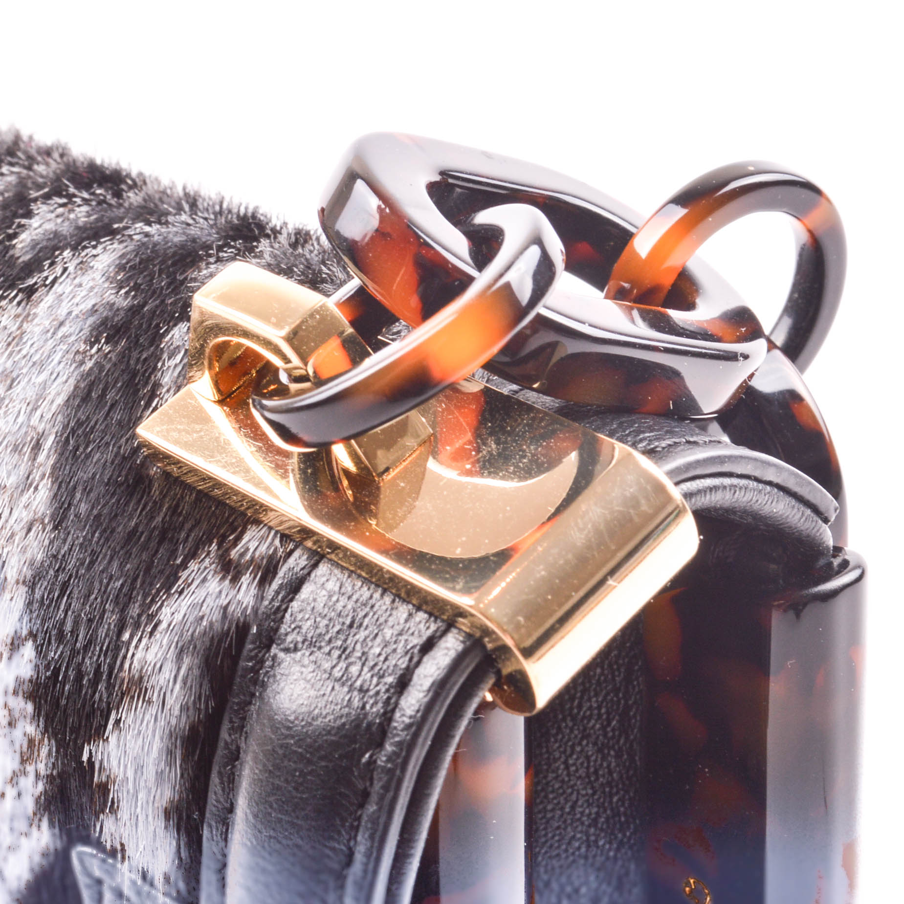 Tory Burch Python-Embossed Leather and Resin Bag