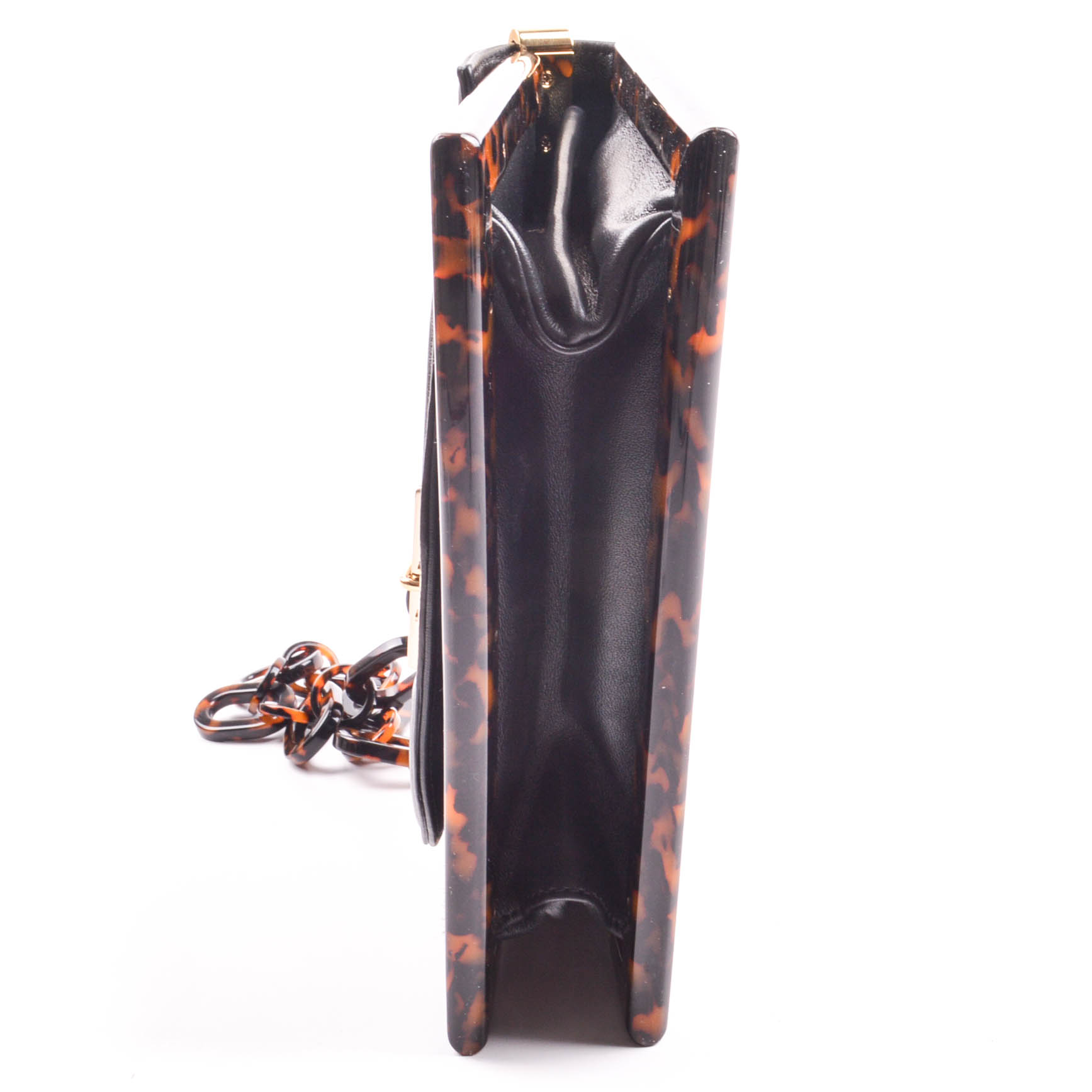 Tory Burch Python-Embossed Leather and Resin Bag