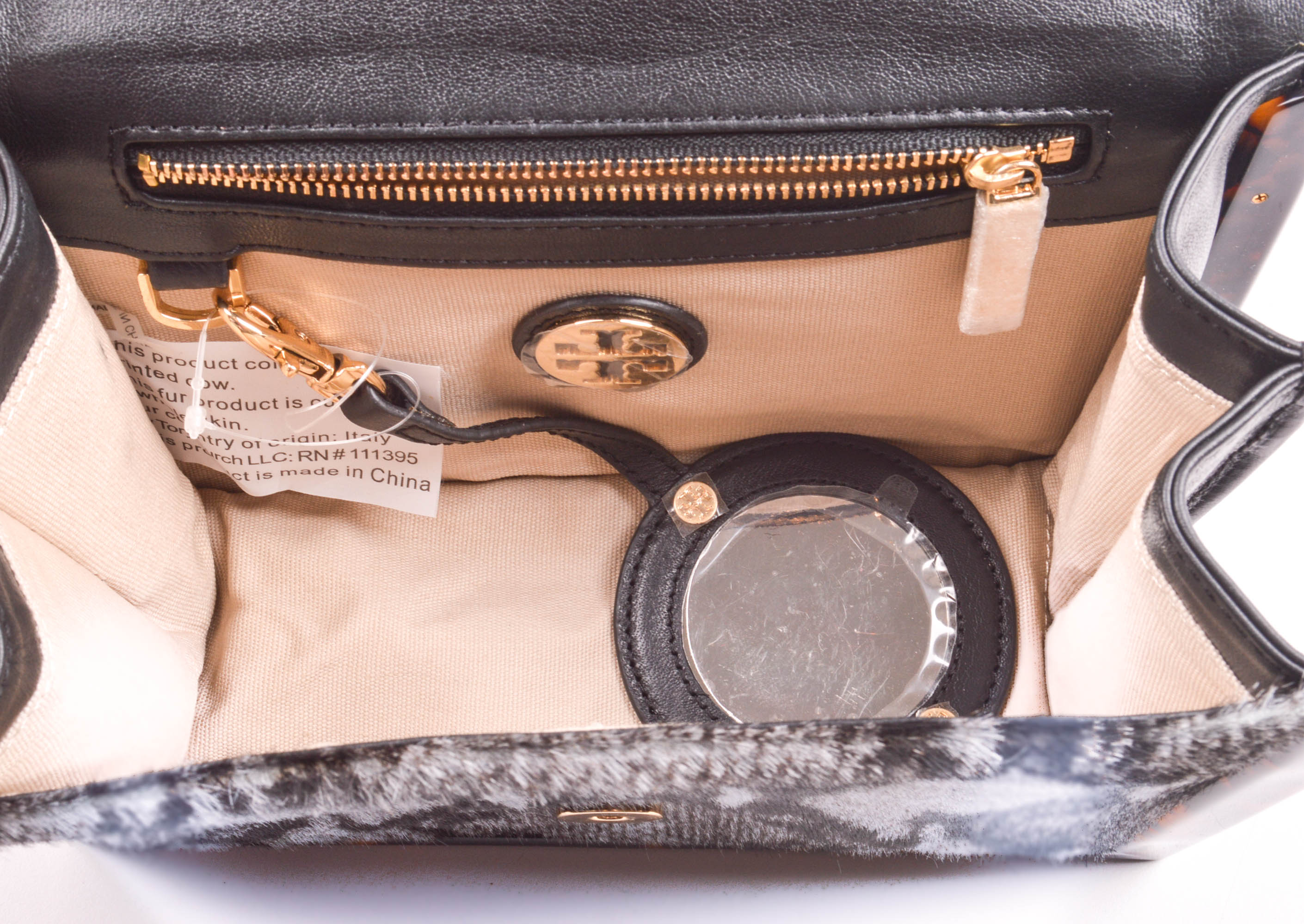 Tory Burch Python-Embossed Leather and Resin Bag