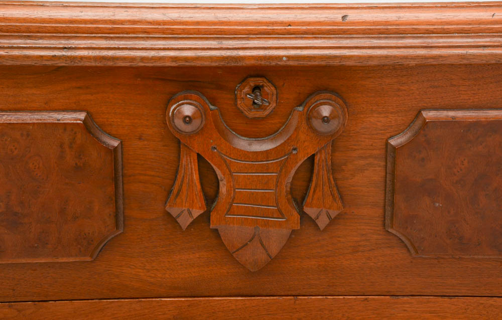 Victorian Eastlake Marble Top Dresser and Mirror