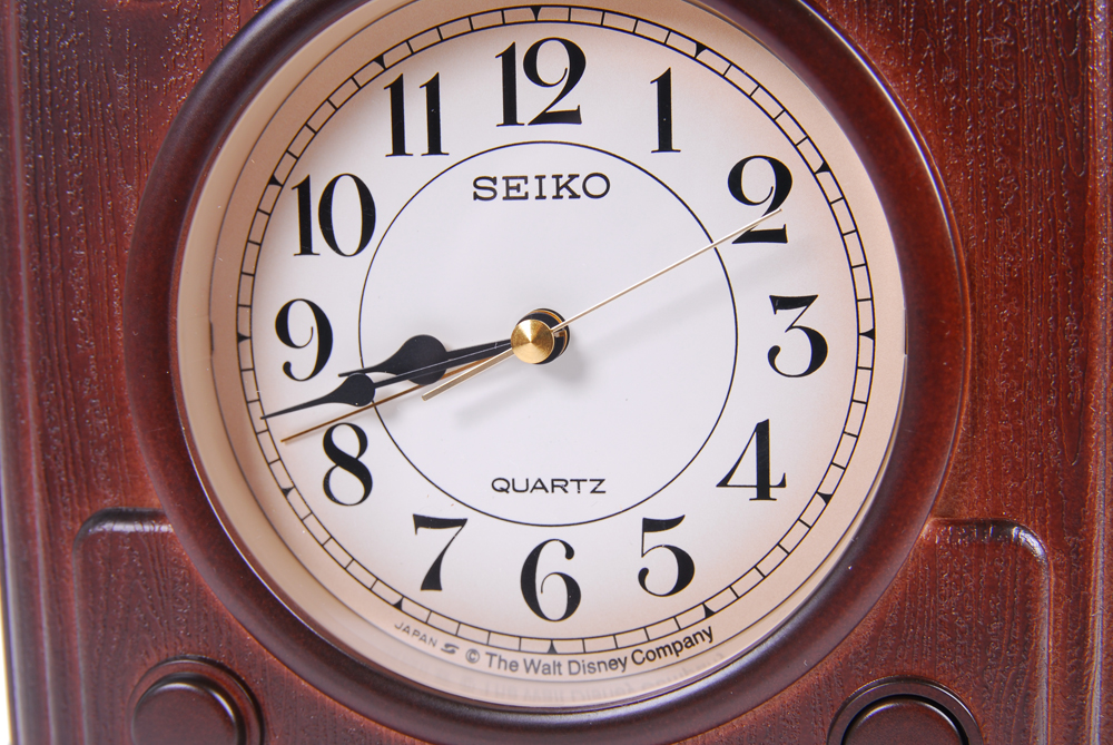 Seiko Quartz Clocks Featuring Mickey Mouse