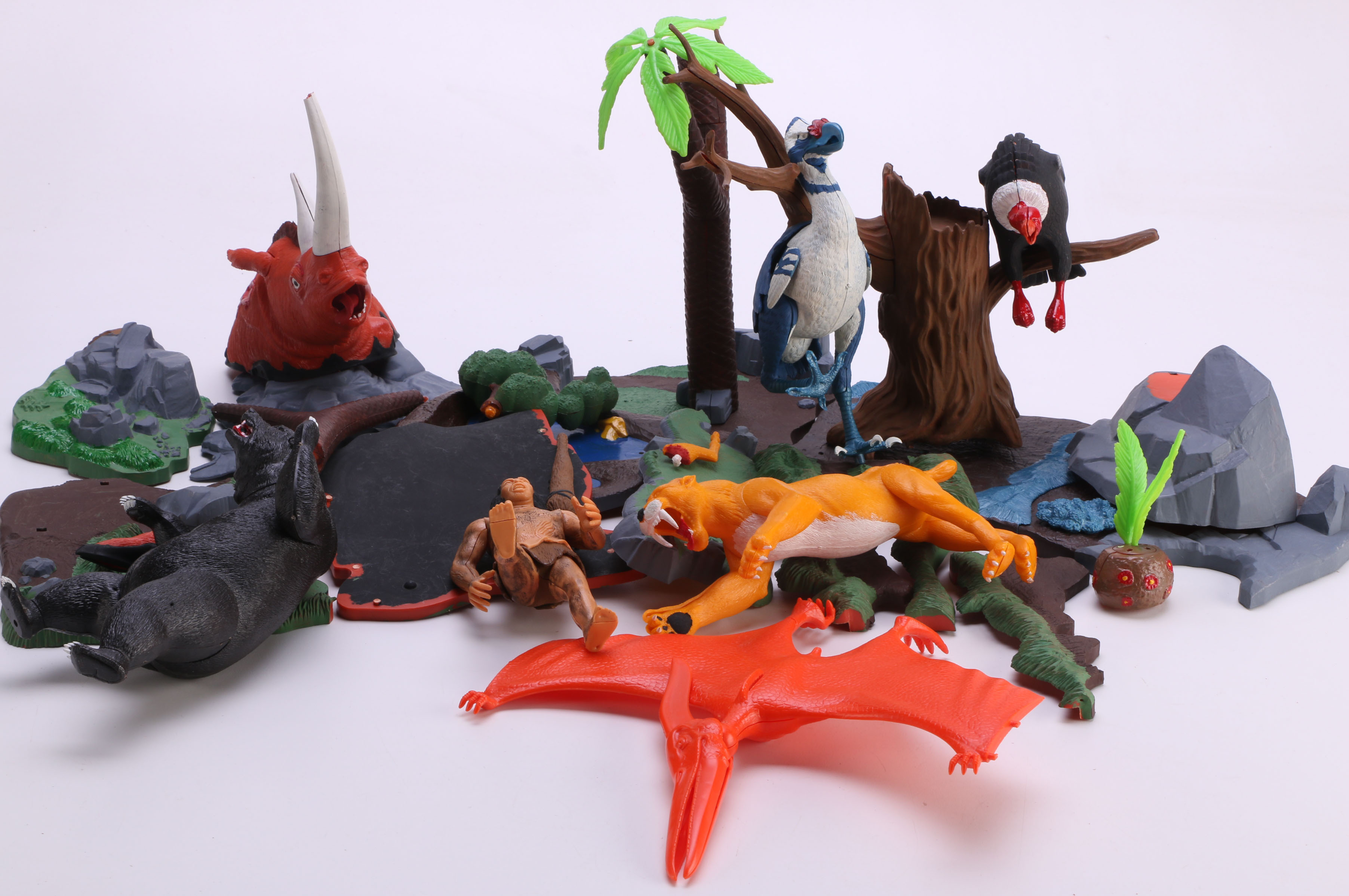 Aurora "Prehistoric Scenes: Tar Pit" Plastic Toy Models