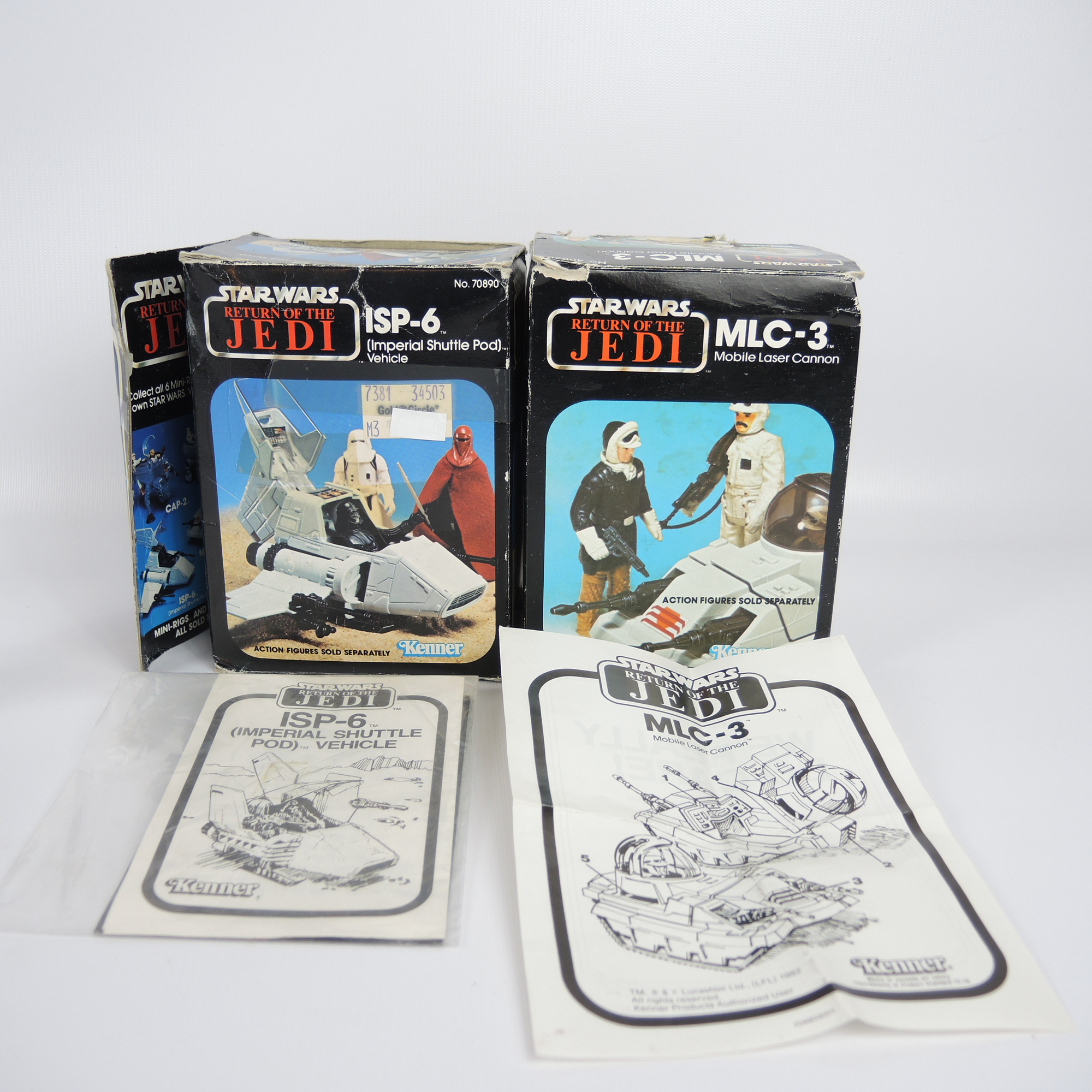 1980s Star Wars "Return of the Jedi" Vehicle and Toy Weapon in Box