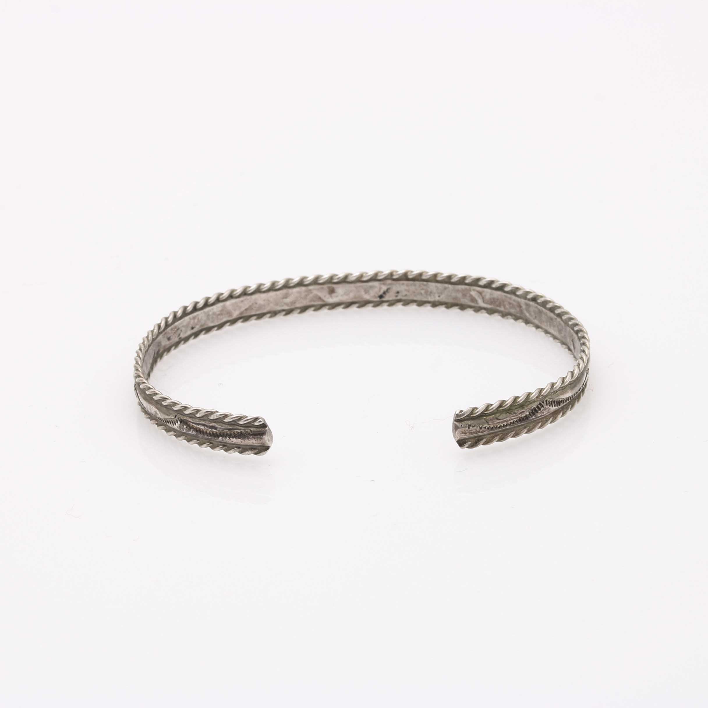 Silver Tone Interlocking Bangles and Cuff