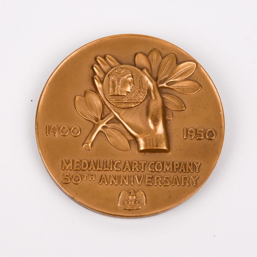 Medallic Art Company 50th Anniversary Bronze Commemorative Bronze Medal