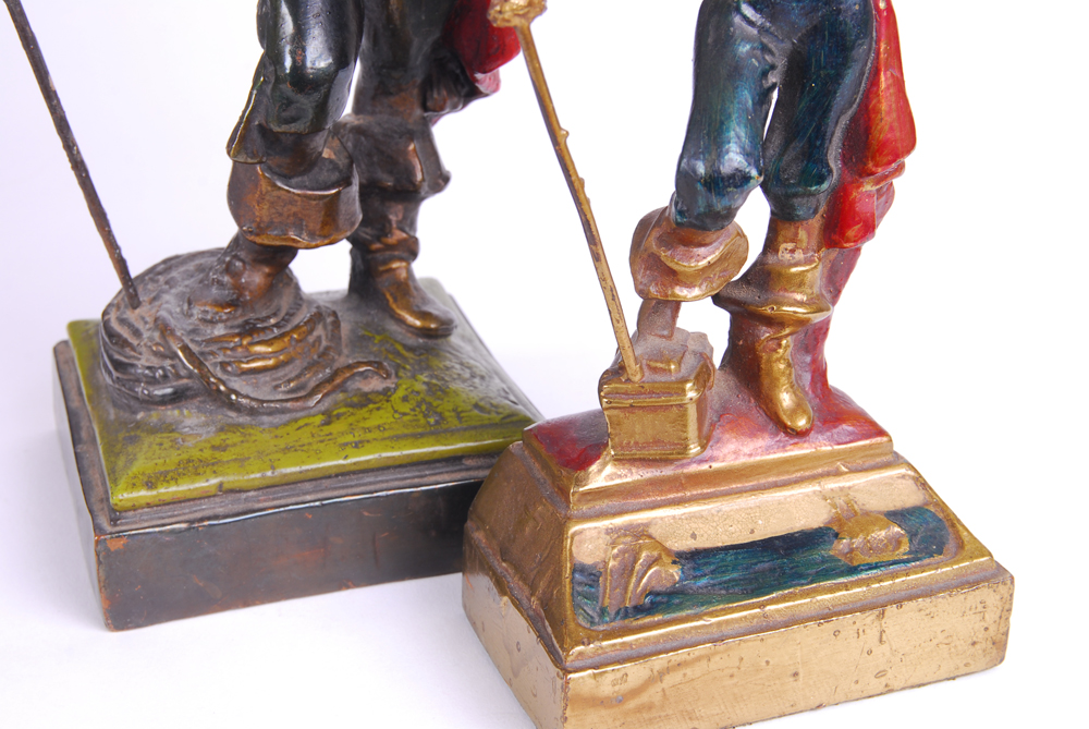 Bronze Plated Pirate Statues After Paul Herzel