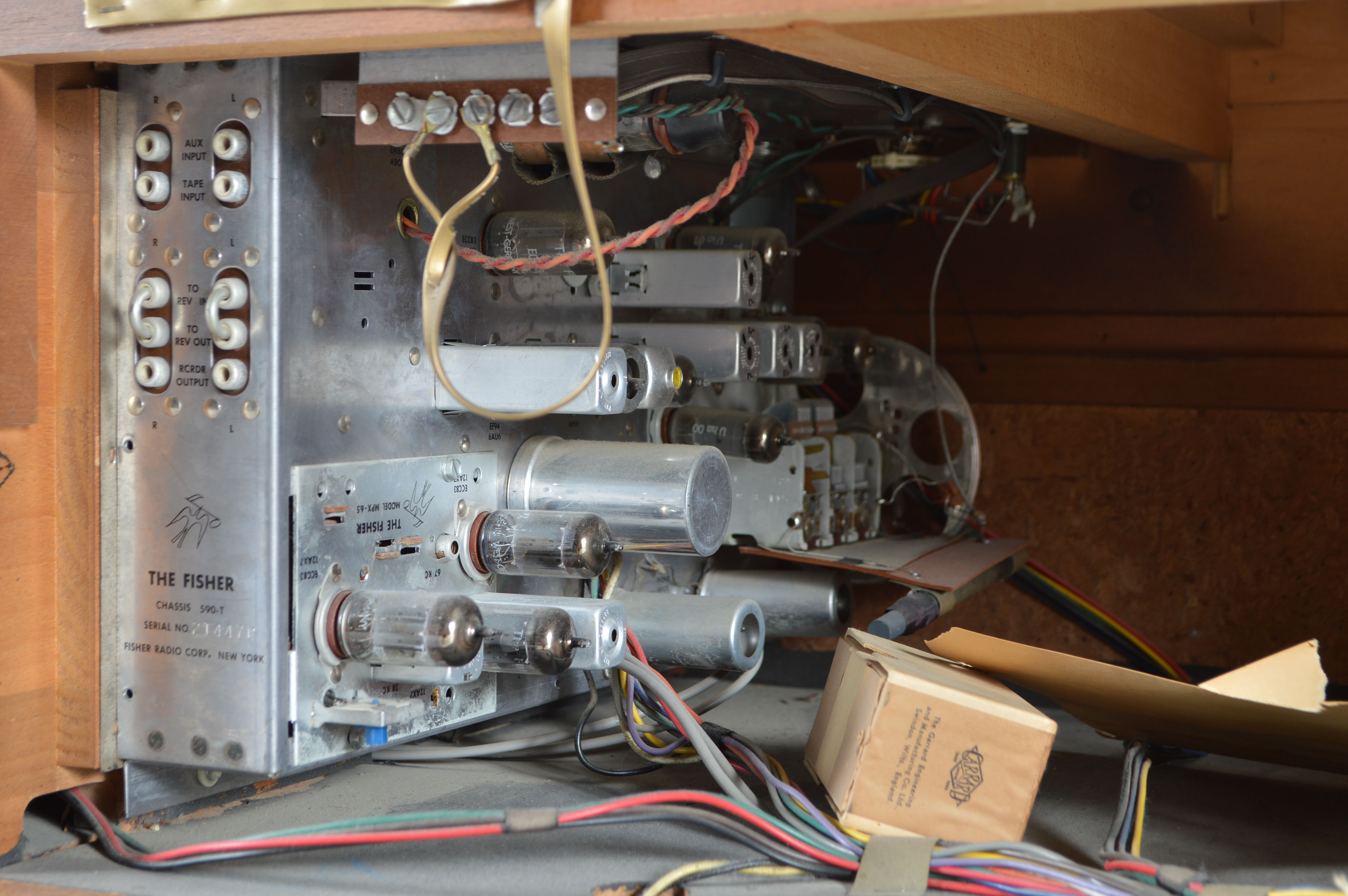 The Fisher Heritage Series 'Electra' Walnut Stereo Console