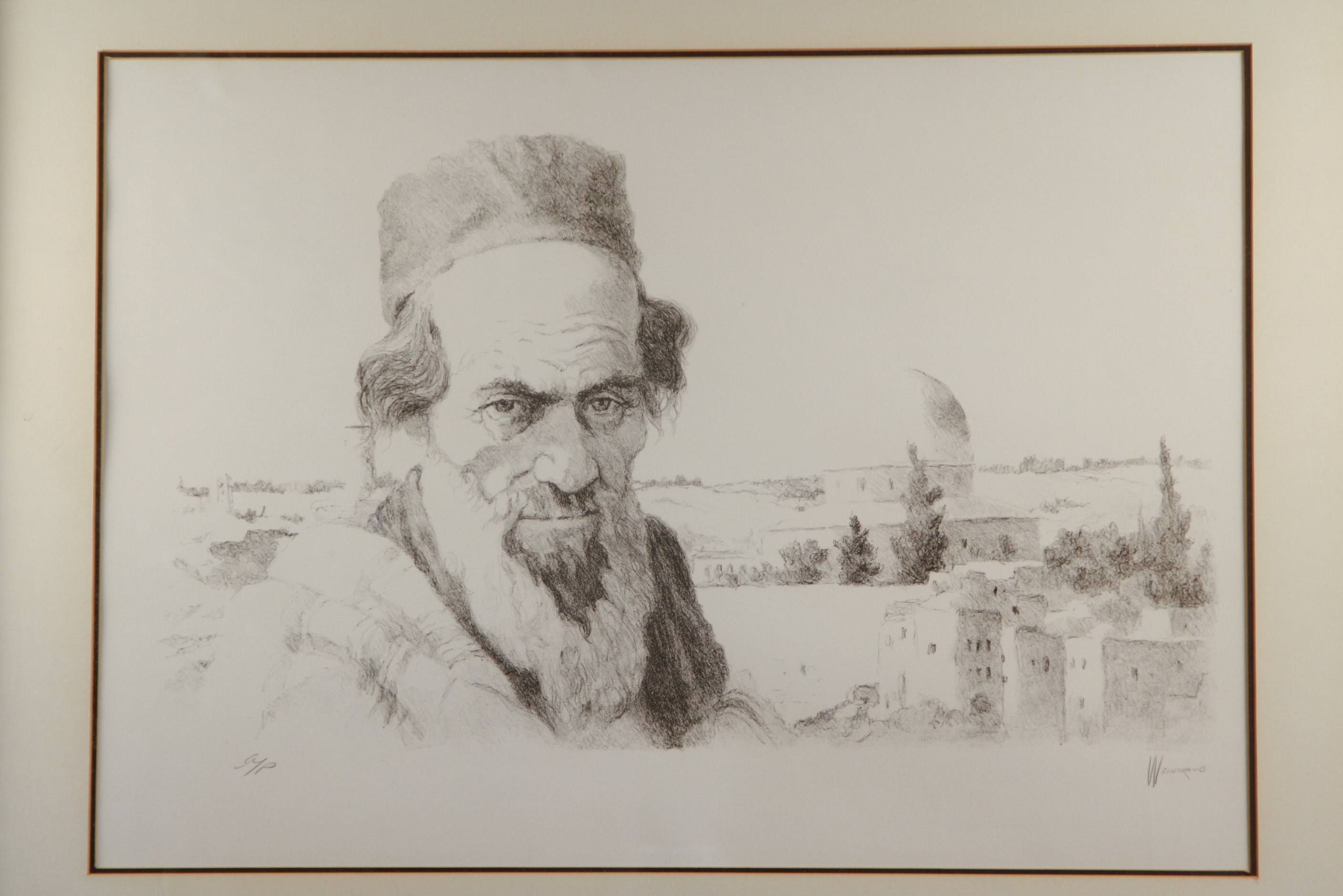 Weintraub Charcoal Rubbing "Elder"