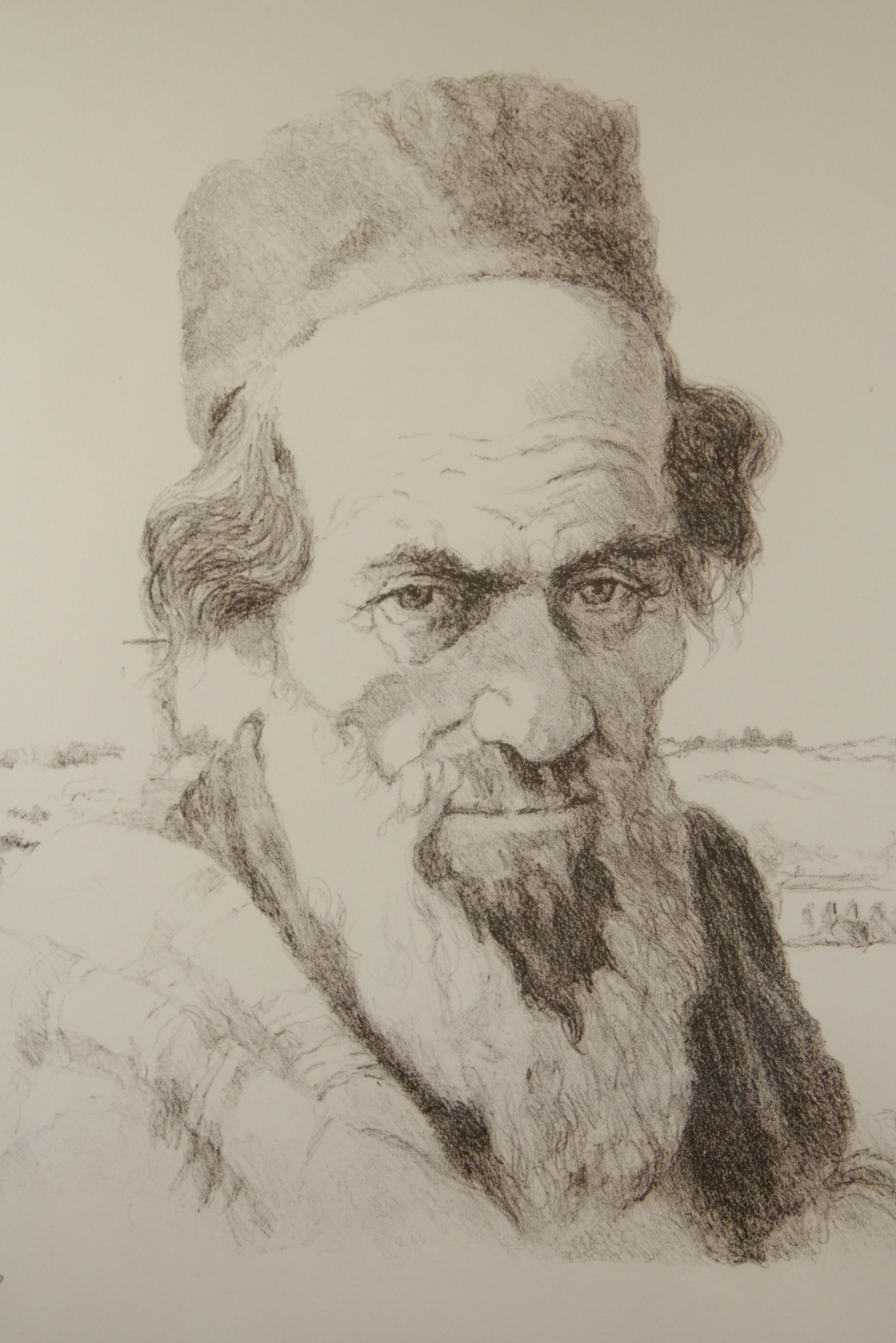 Weintraub Charcoal Rubbing "Elder"