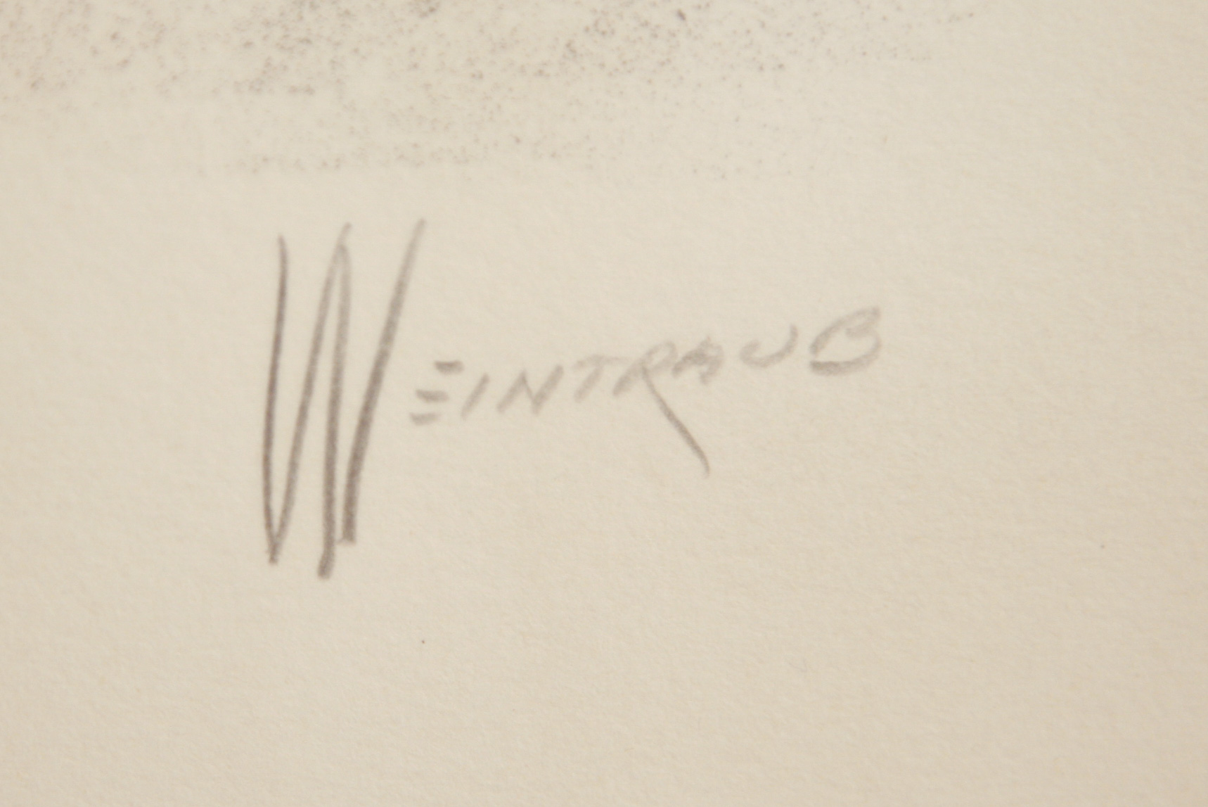 Weintraub Charcoal Rubbing "Elder"