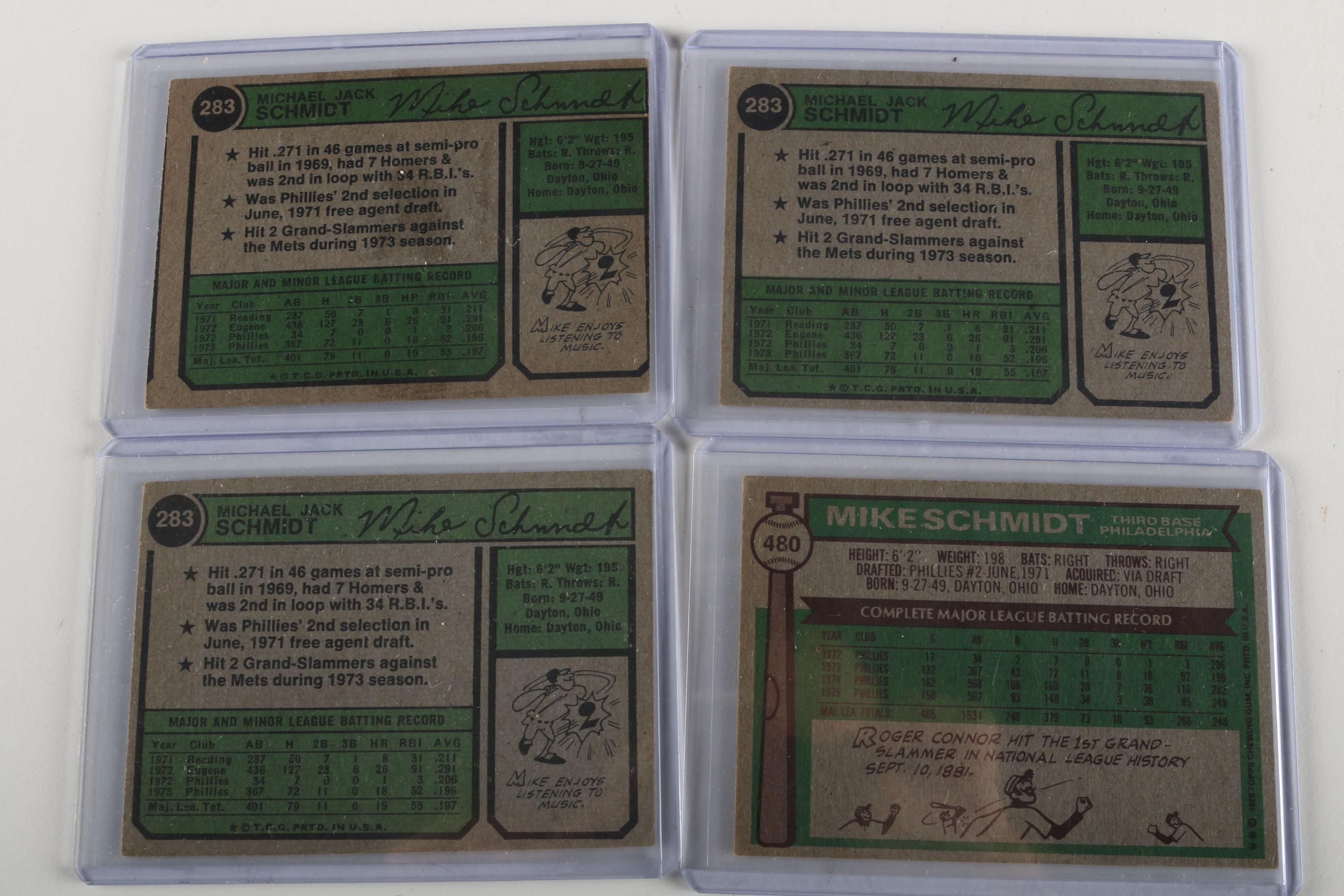 Collection of Mike Schmidt Cards