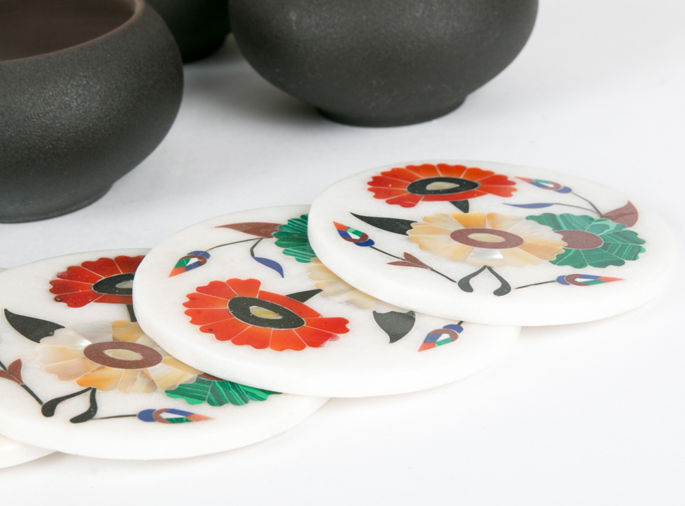 Chinese Ceramic Tea Set and Tray