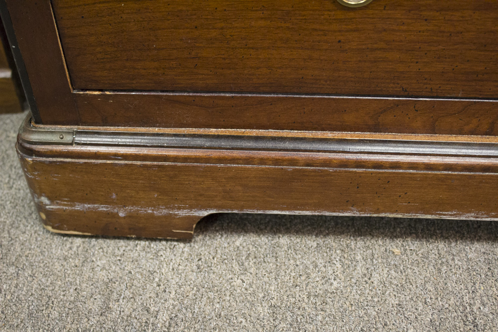 National Mount Airy Cherry Wood Stacked Chest of Drawers