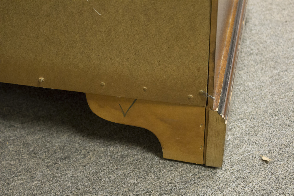 National Mount Airy Cherry Wood Stacked Chest of Drawers